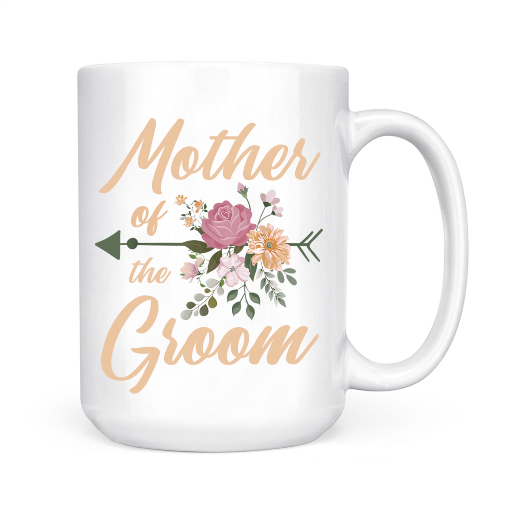 Mother Of The Groom Wedding Party Special Day Pretty Floral Mug