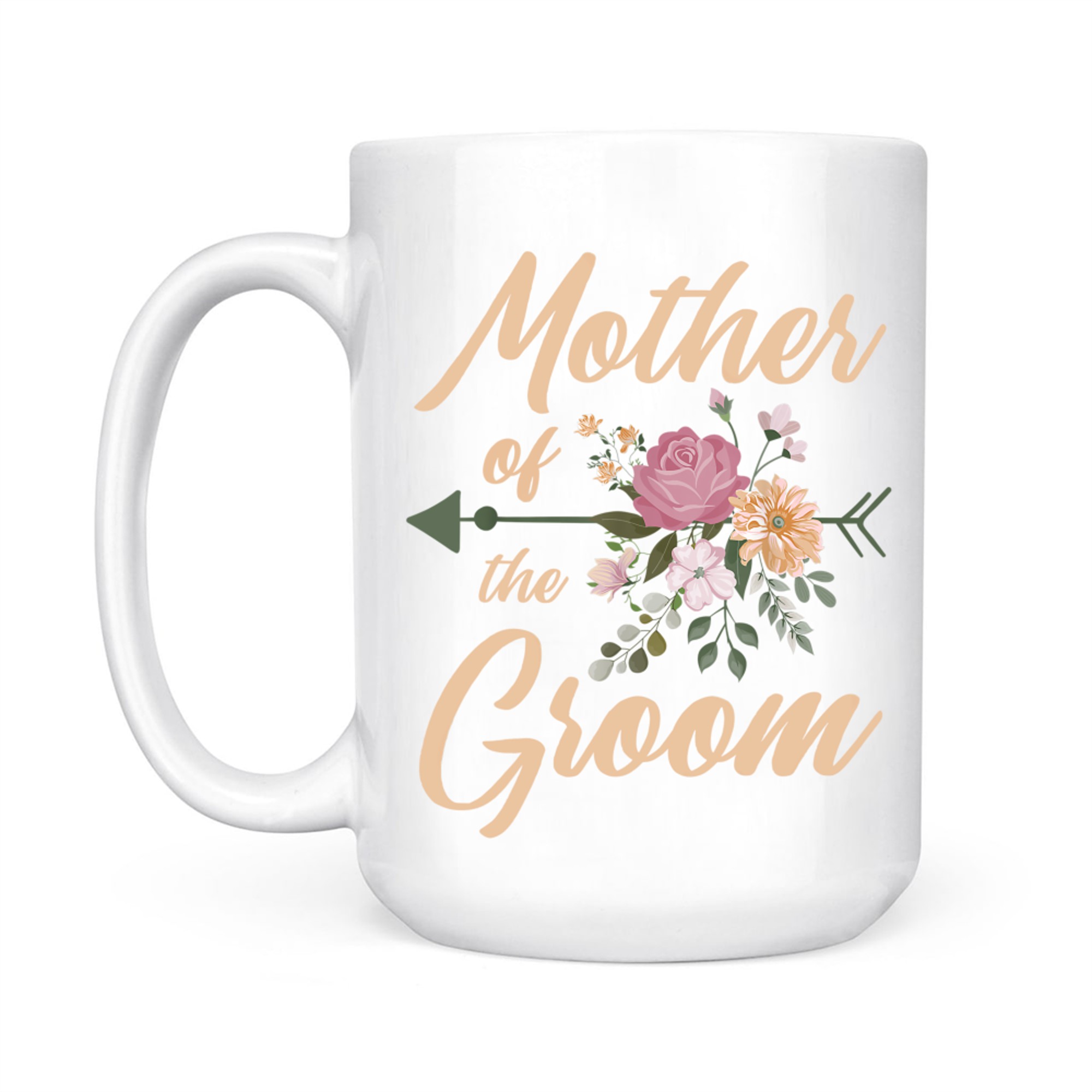 Mother Of The Groom Wedding Party Special Day Pretty Floral Mug