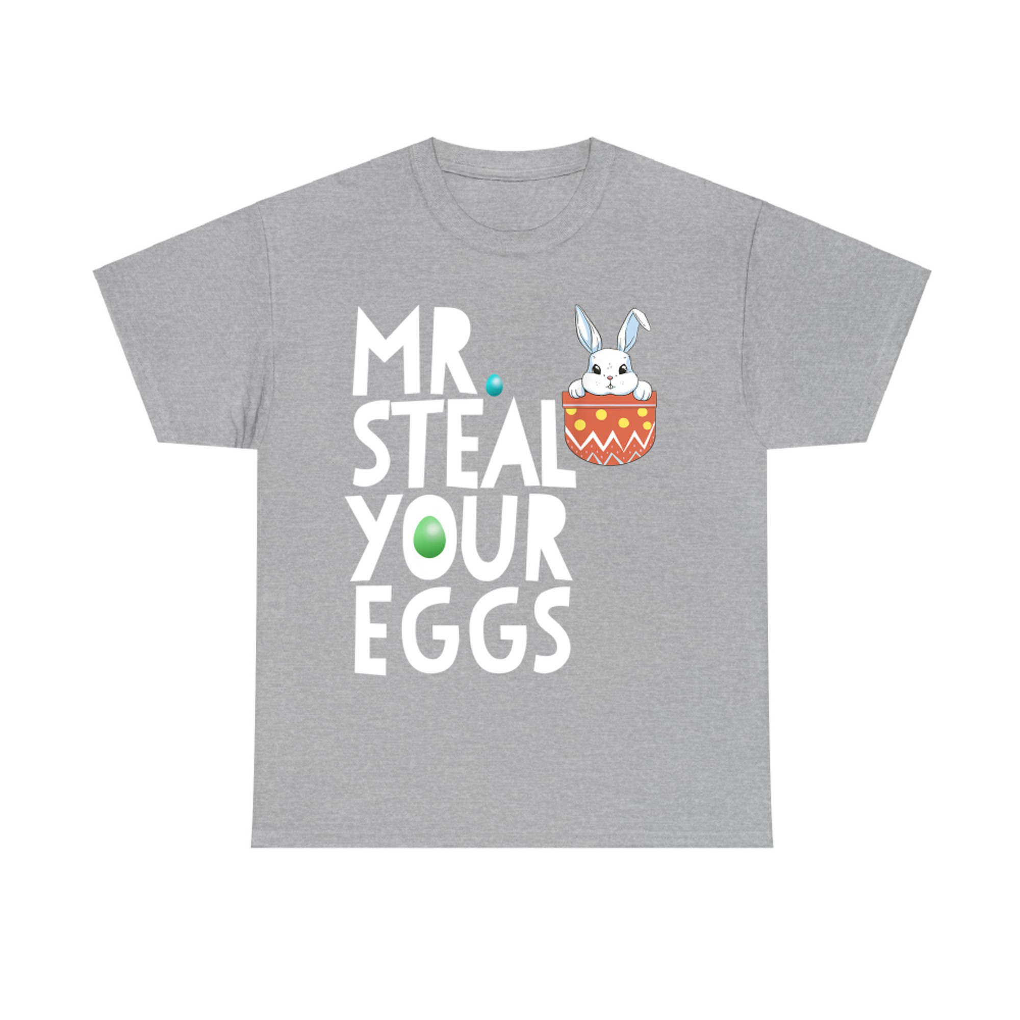 Mr Steal Your Eggs Kids Easter Sunday Funny Boys Easter T-Shirt