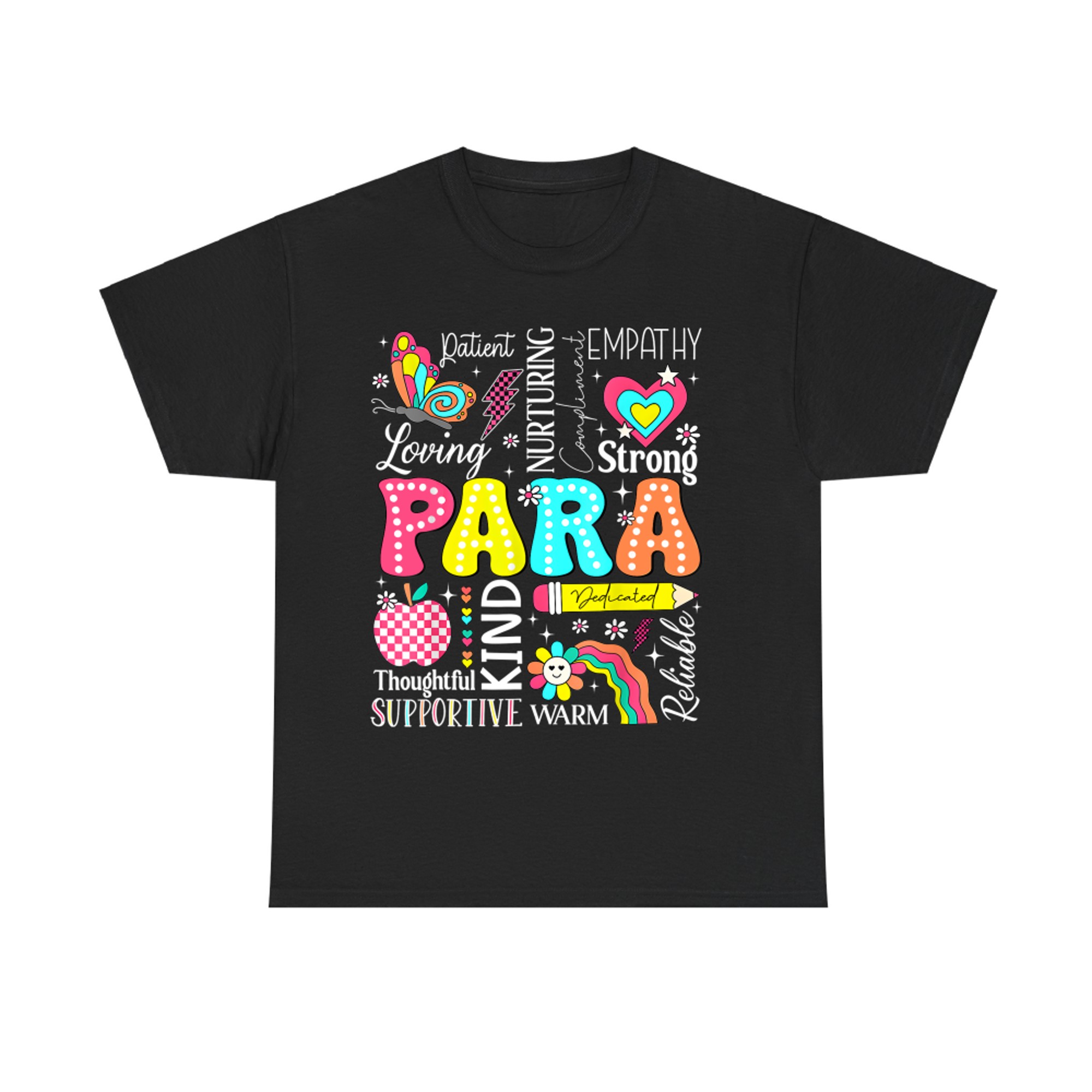Para Paraprofessional Paraeducator First Day Back To School T-Shirt