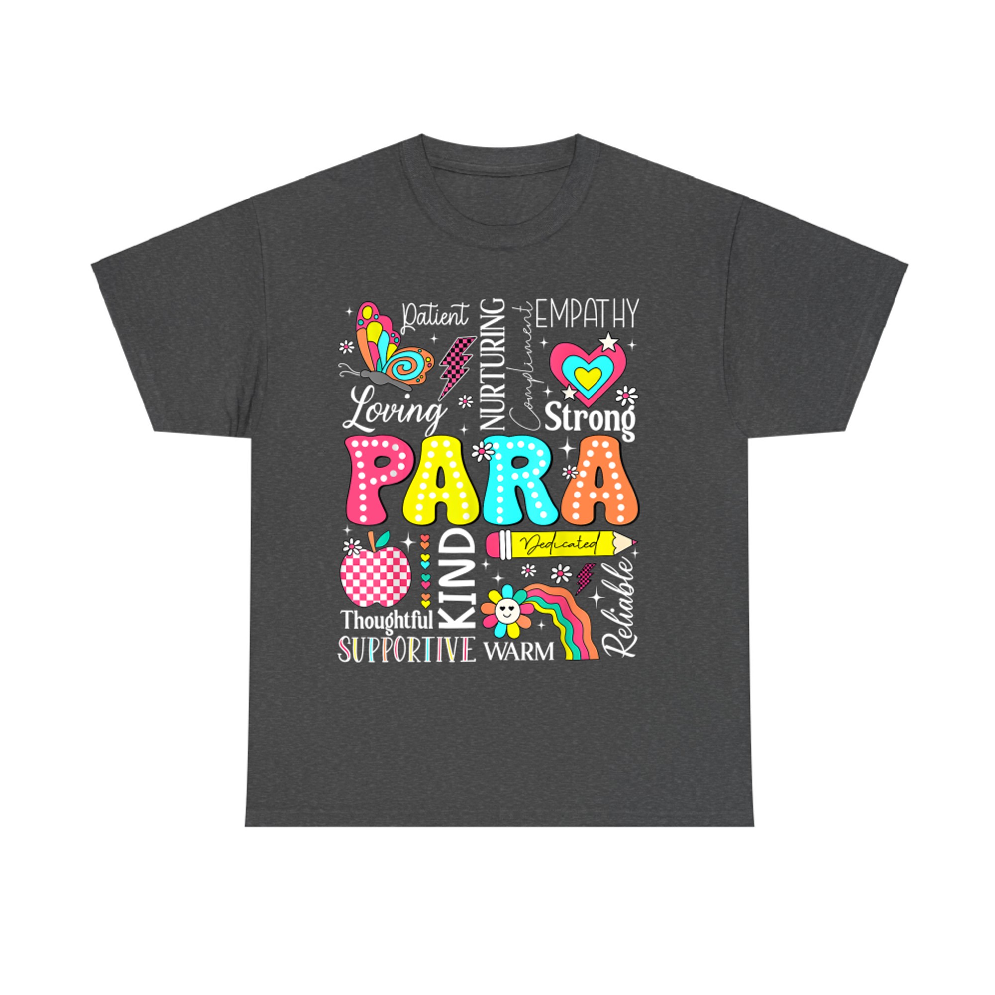 Para Paraprofessional Paraeducator First Day Back To School T-Shirt