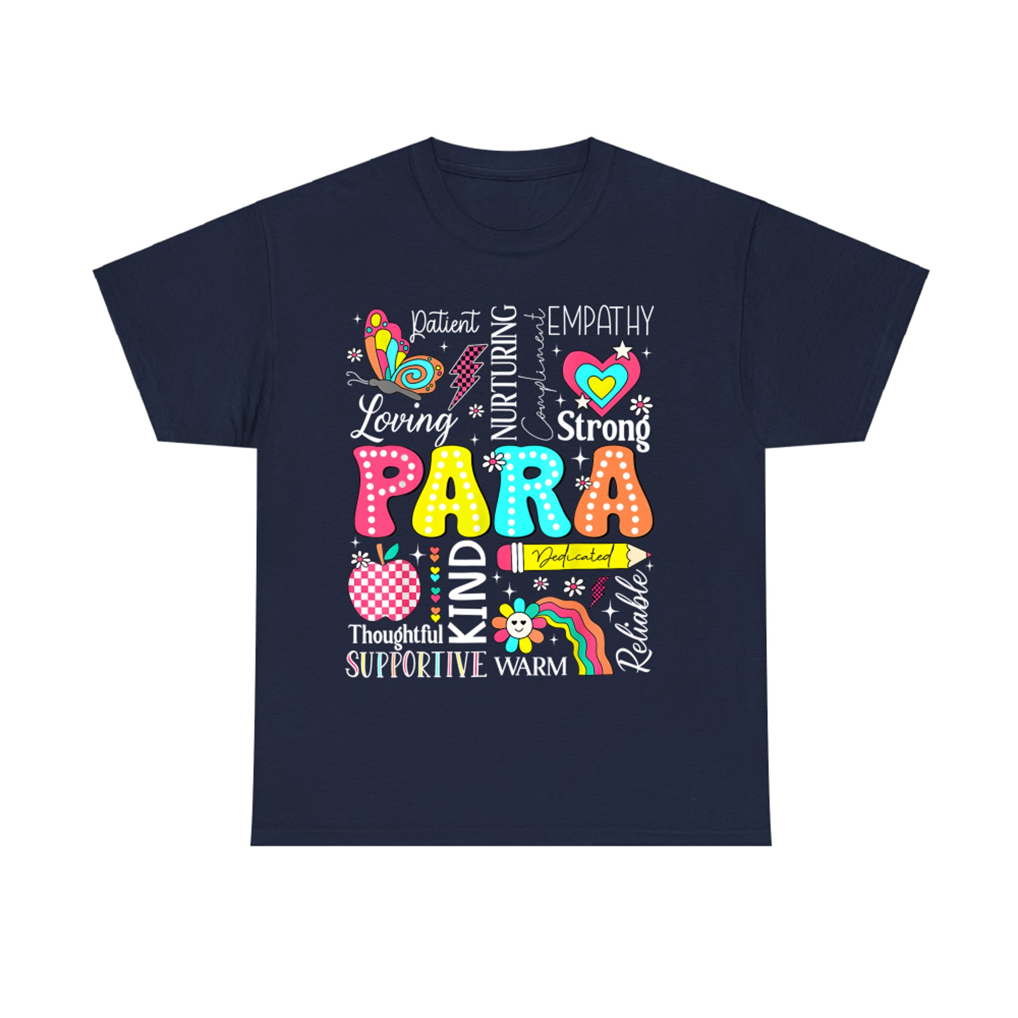 Para Paraprofessional Paraeducator First Day Back To School T-Shirt