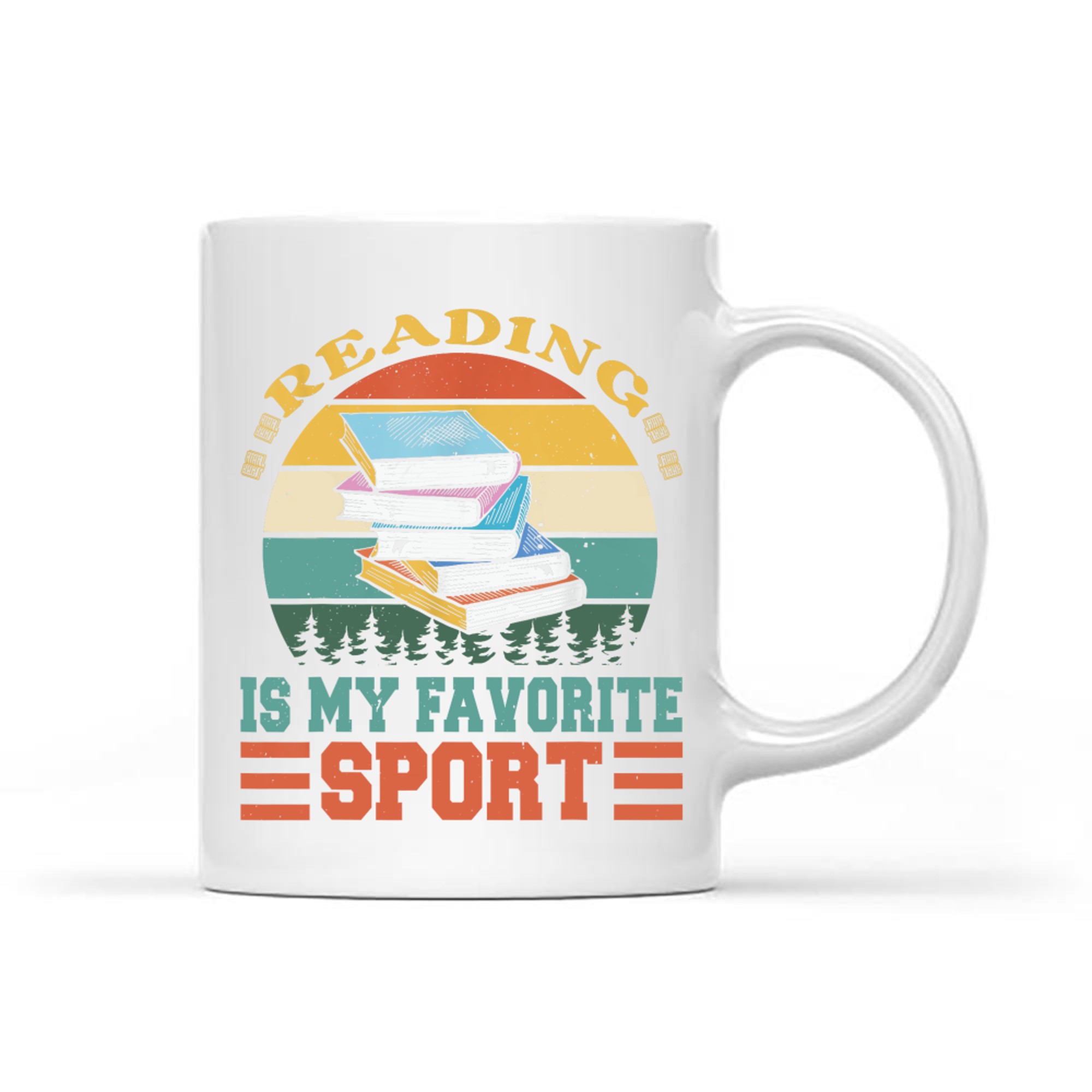 Reading Is My Favorite Sport Funny Books Lovers Librarians Mug