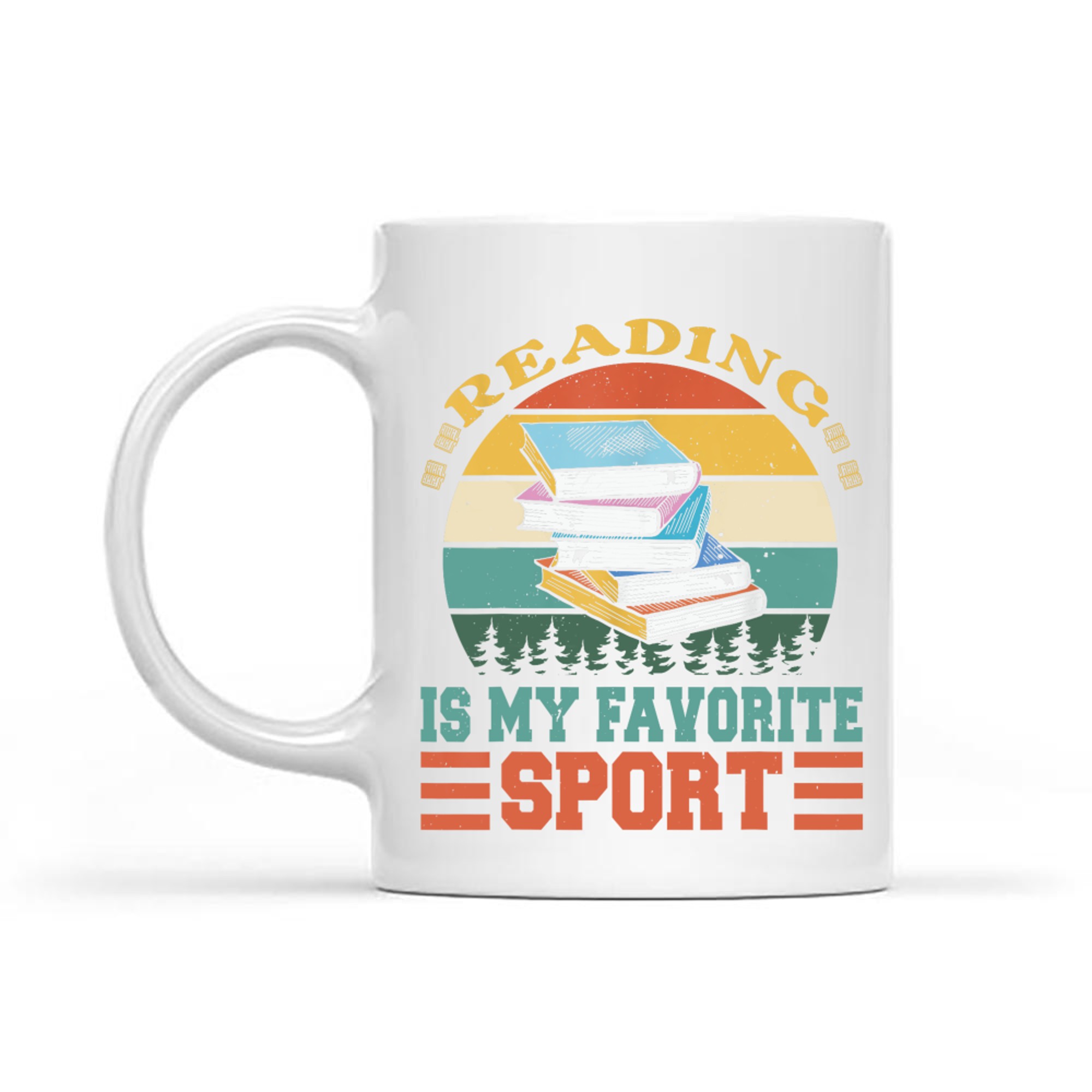 Reading Is My Favorite Sport Funny Books Lovers Librarians Mug