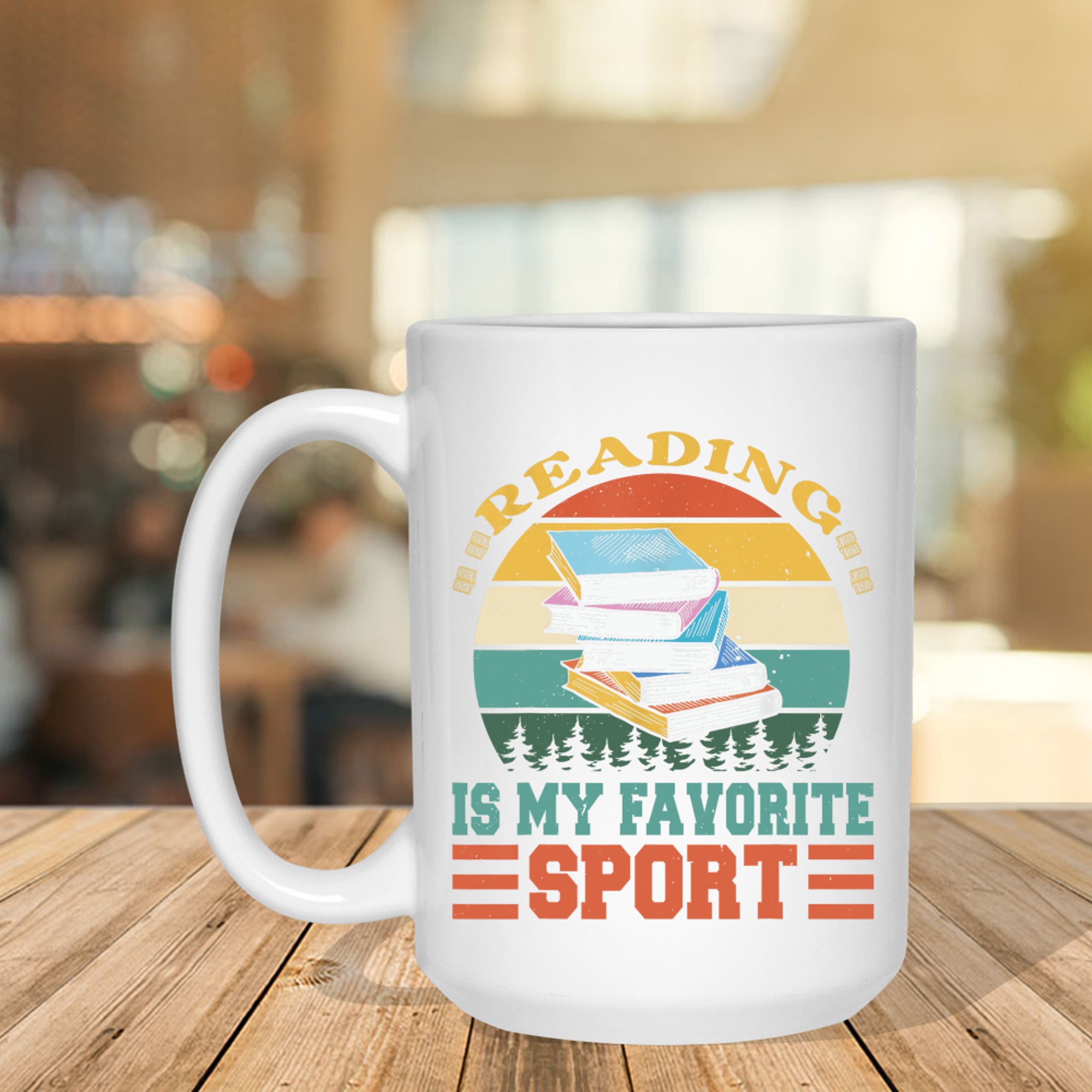 Reading Is My Favorite Sport Funny Books Lovers Librarians Mug