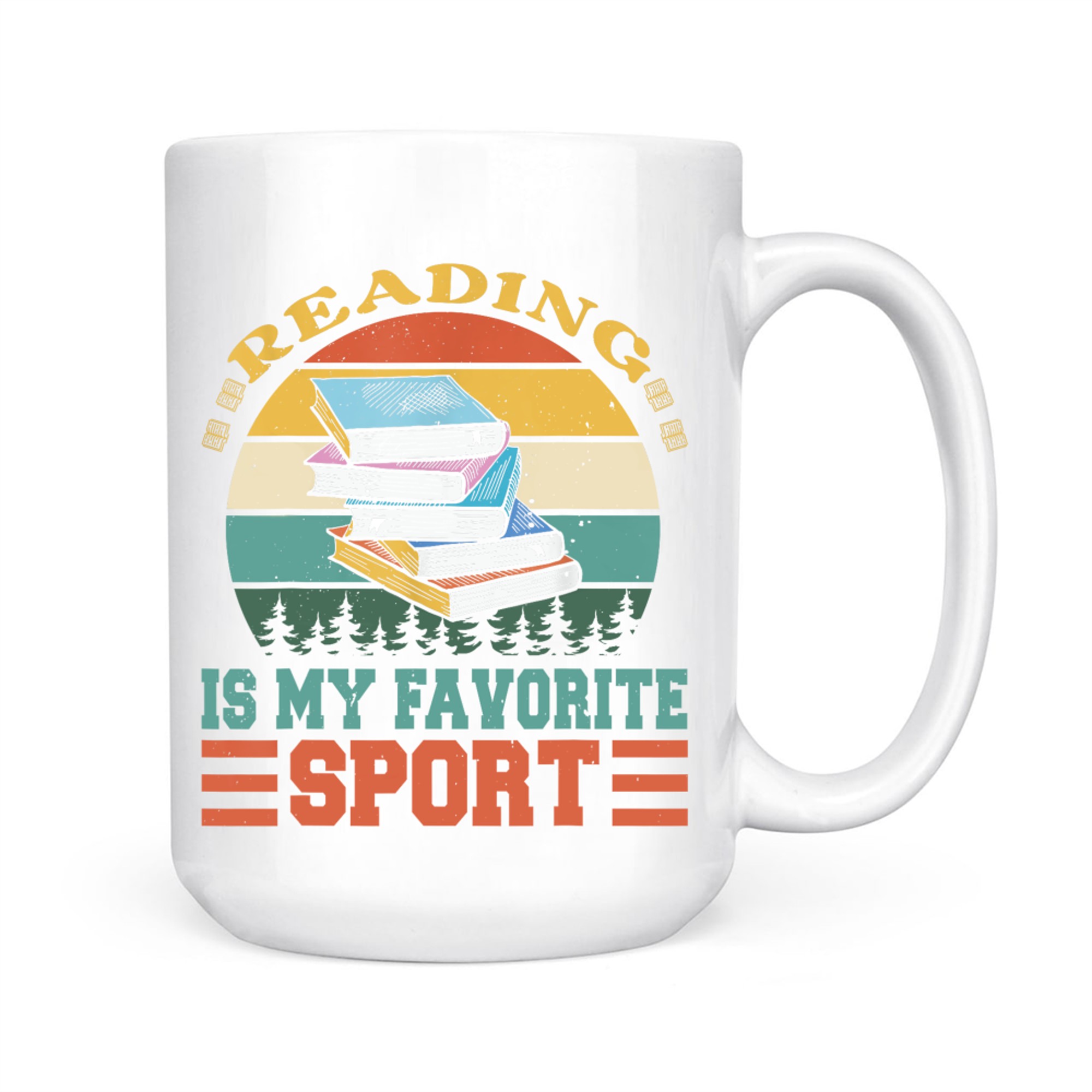 Reading Is My Favorite Sport Funny Books Lovers Librarians Mug