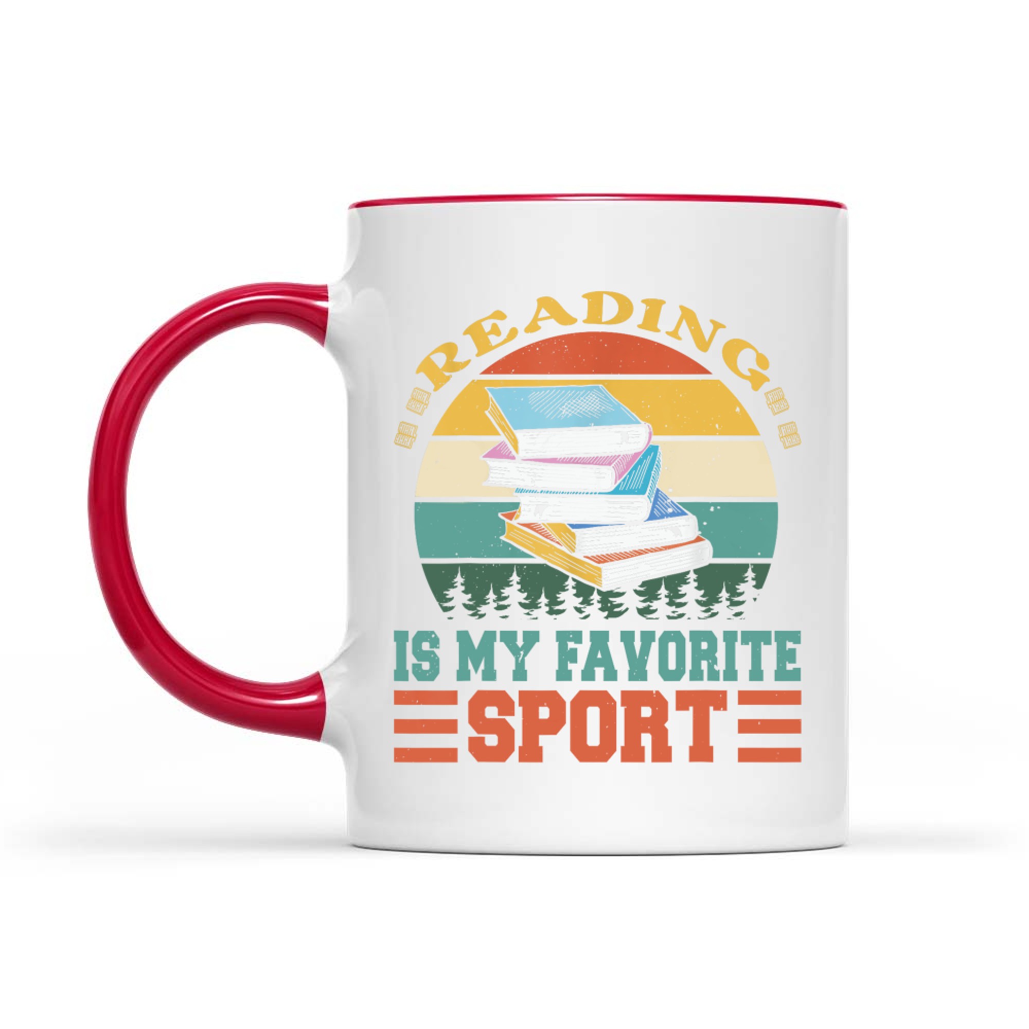Reading Is My Favorite Sport Funny Books Lovers Librarians Mug