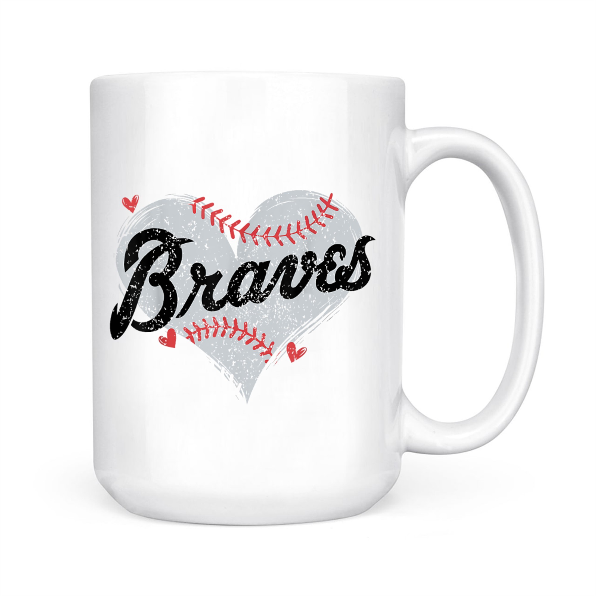 Retro Brave Hearts Name Personalized Mug