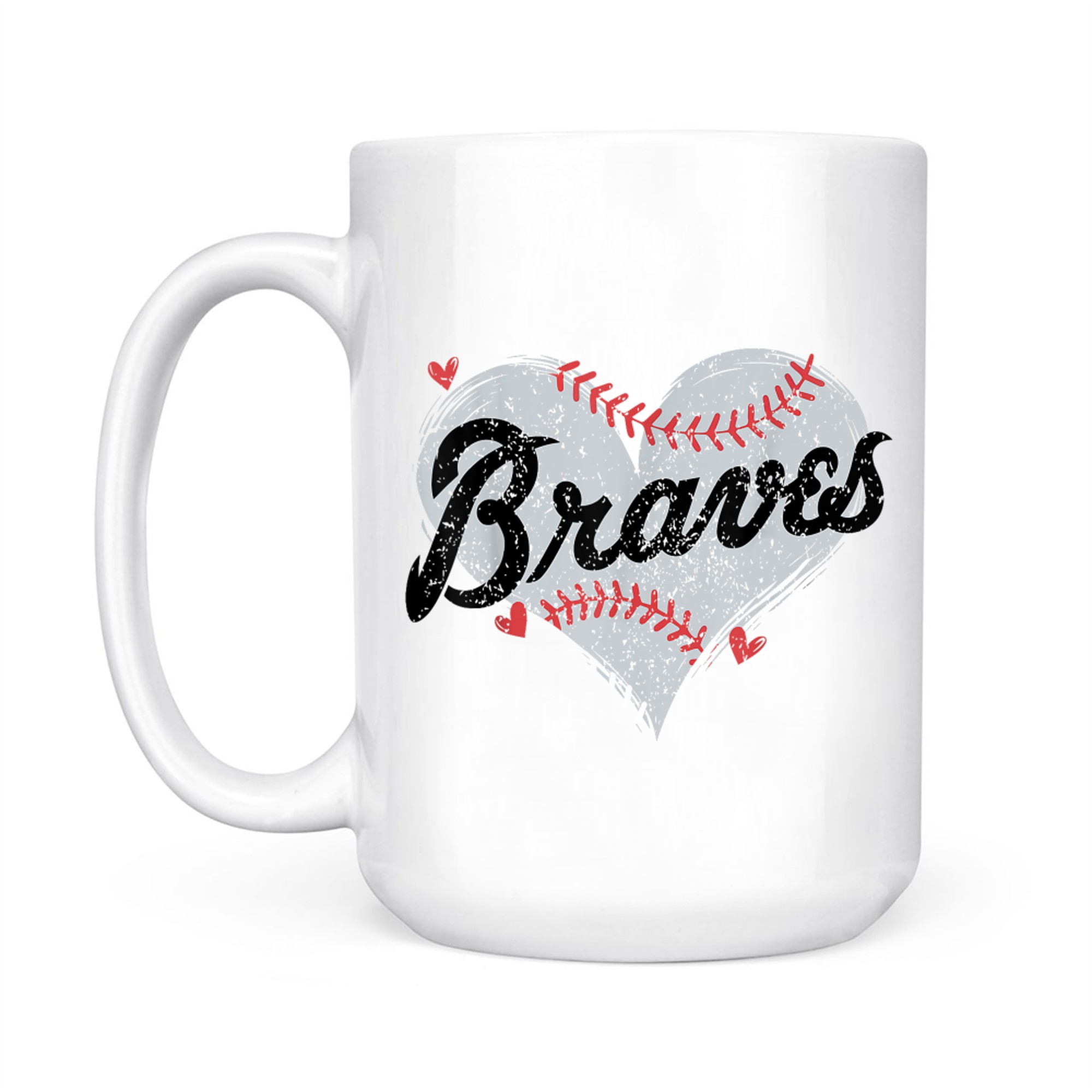 Retro Brave Hearts Name Personalized Mug