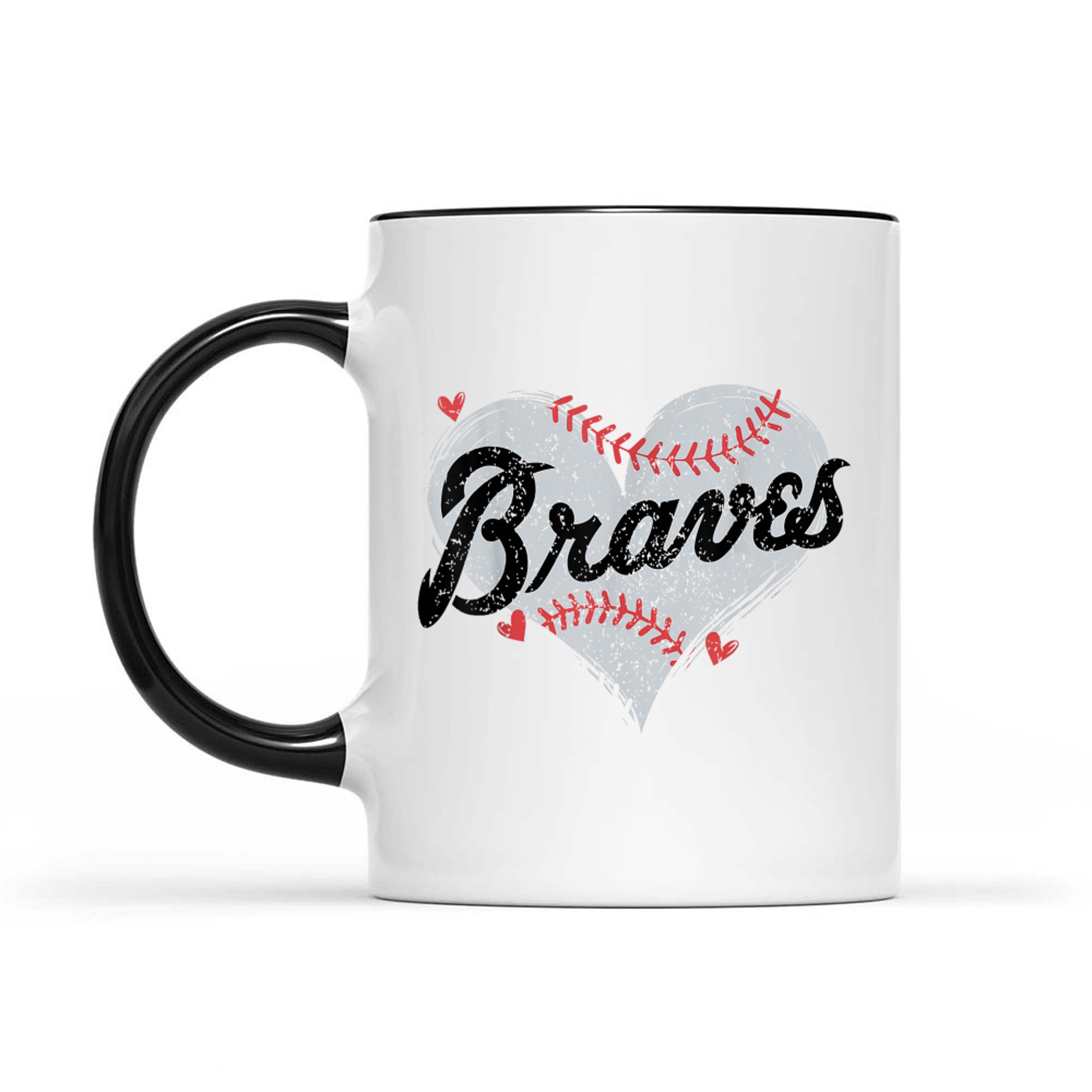 Retro Brave Hearts Name Personalized Mug