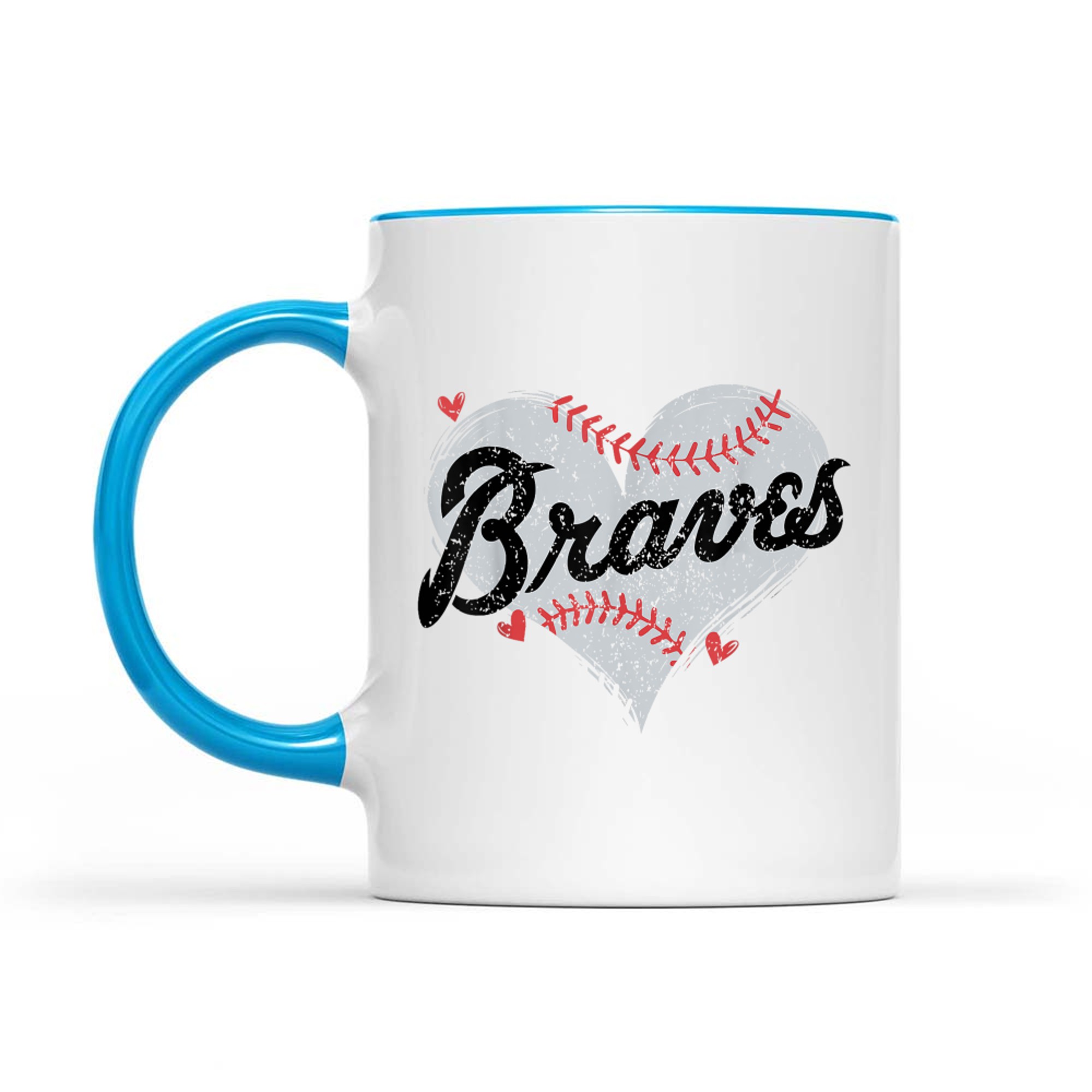 Retro Brave Hearts Name Personalized Mug
