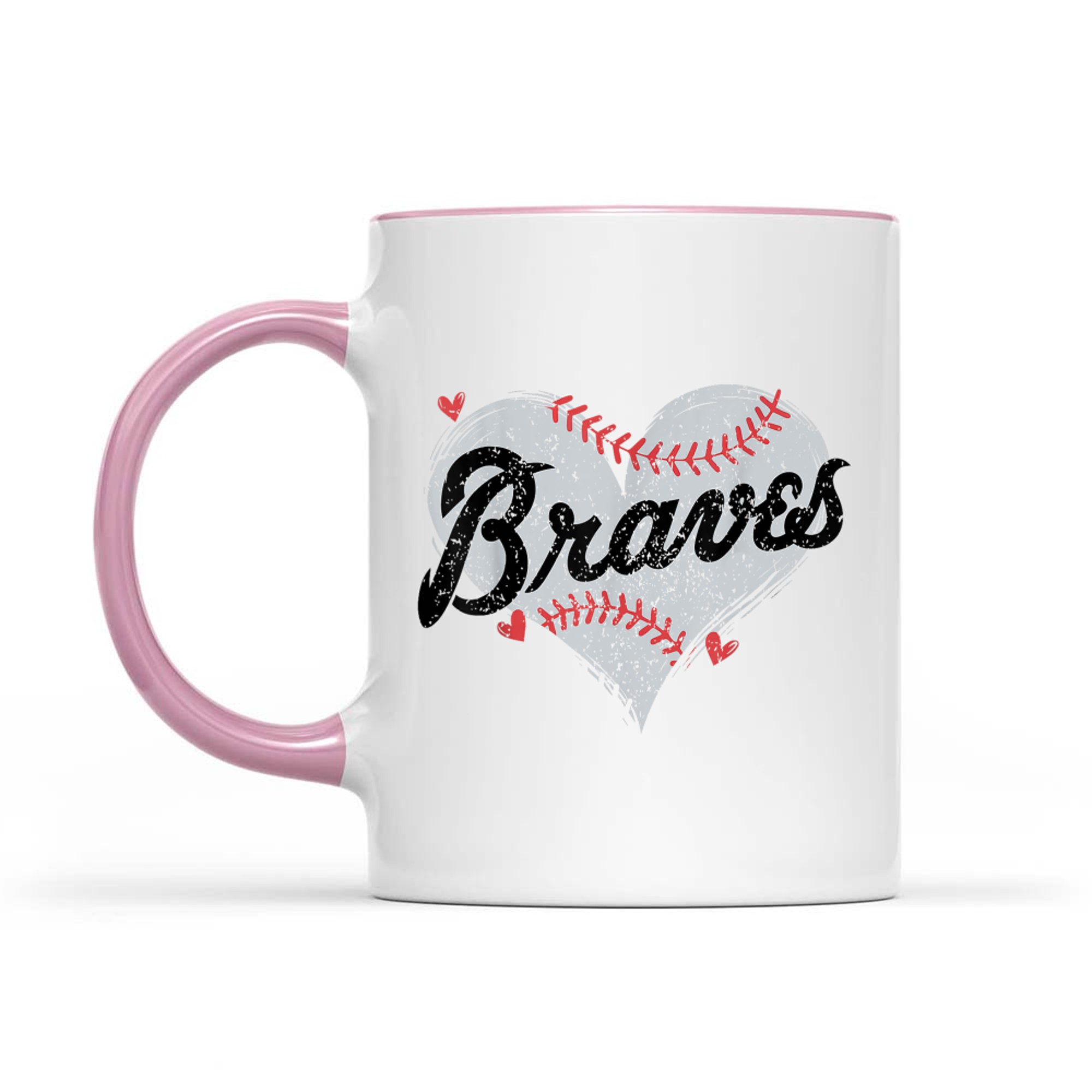 Retro Brave Hearts Name Personalized Mug