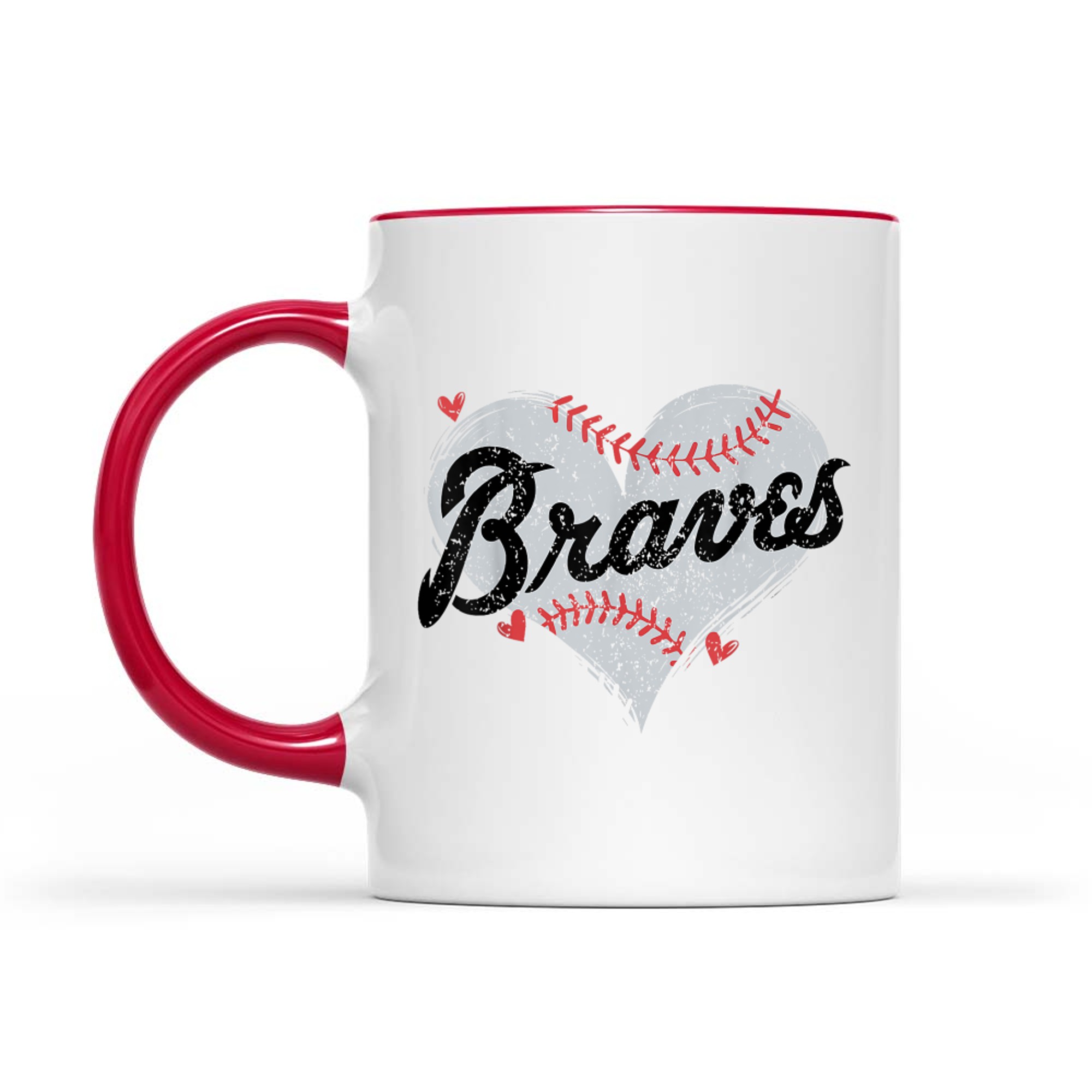 Retro Brave Hearts Name Personalized Mug