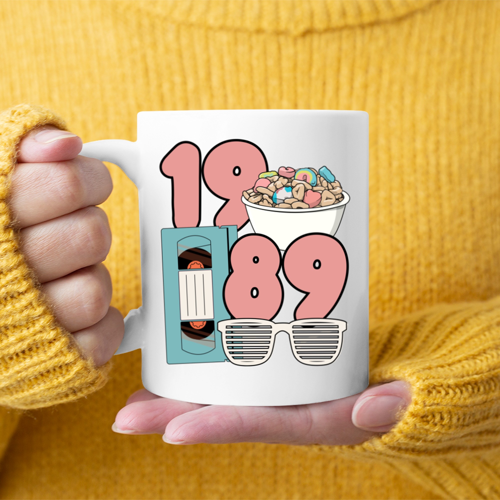 Saturday Morning 80s Nostalgia Vibes Mug