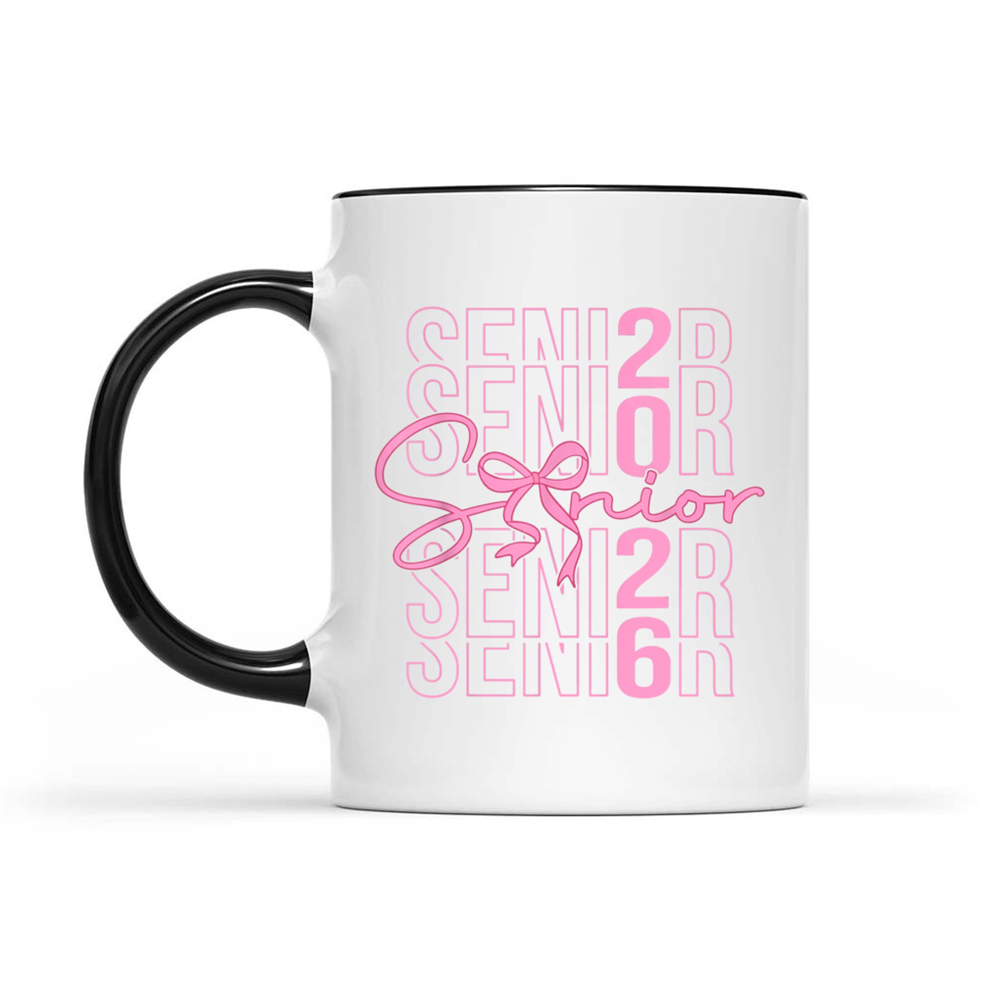Senior Class Of Coquette Pink Bow Graduation Mug