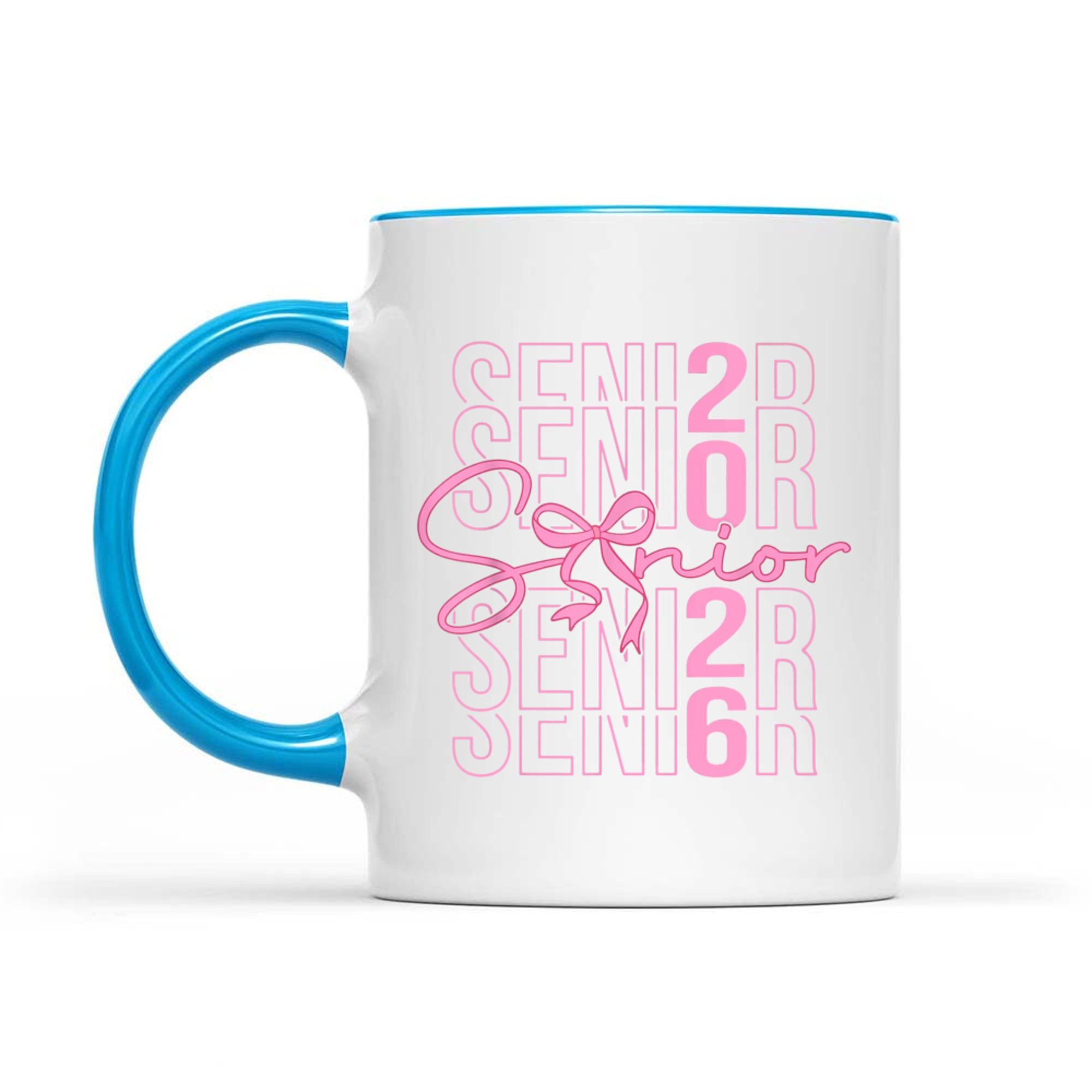 Senior Class Of Coquette Pink Bow Graduation Mug