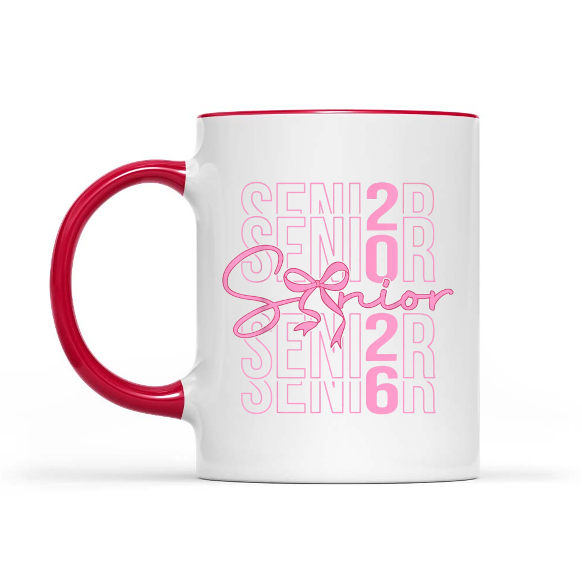 Senior Class Of Coquette Pink Bow Graduation Mug