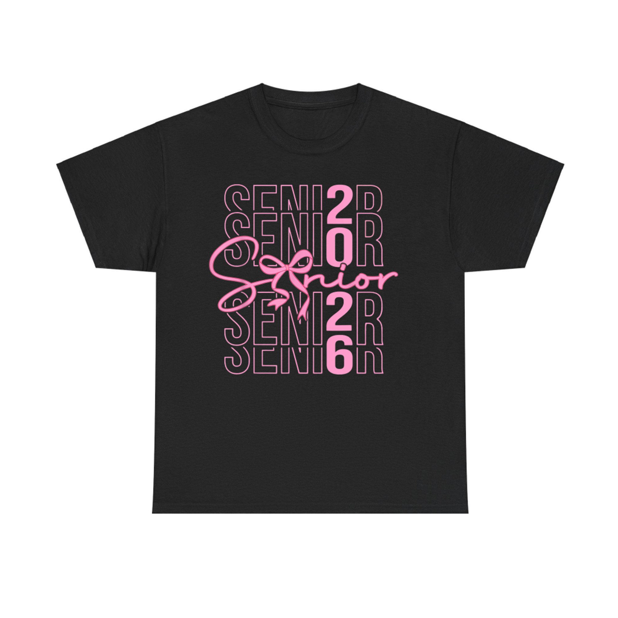 Senior Class Of Coquette Pink Bow Graduation T-Shirt
