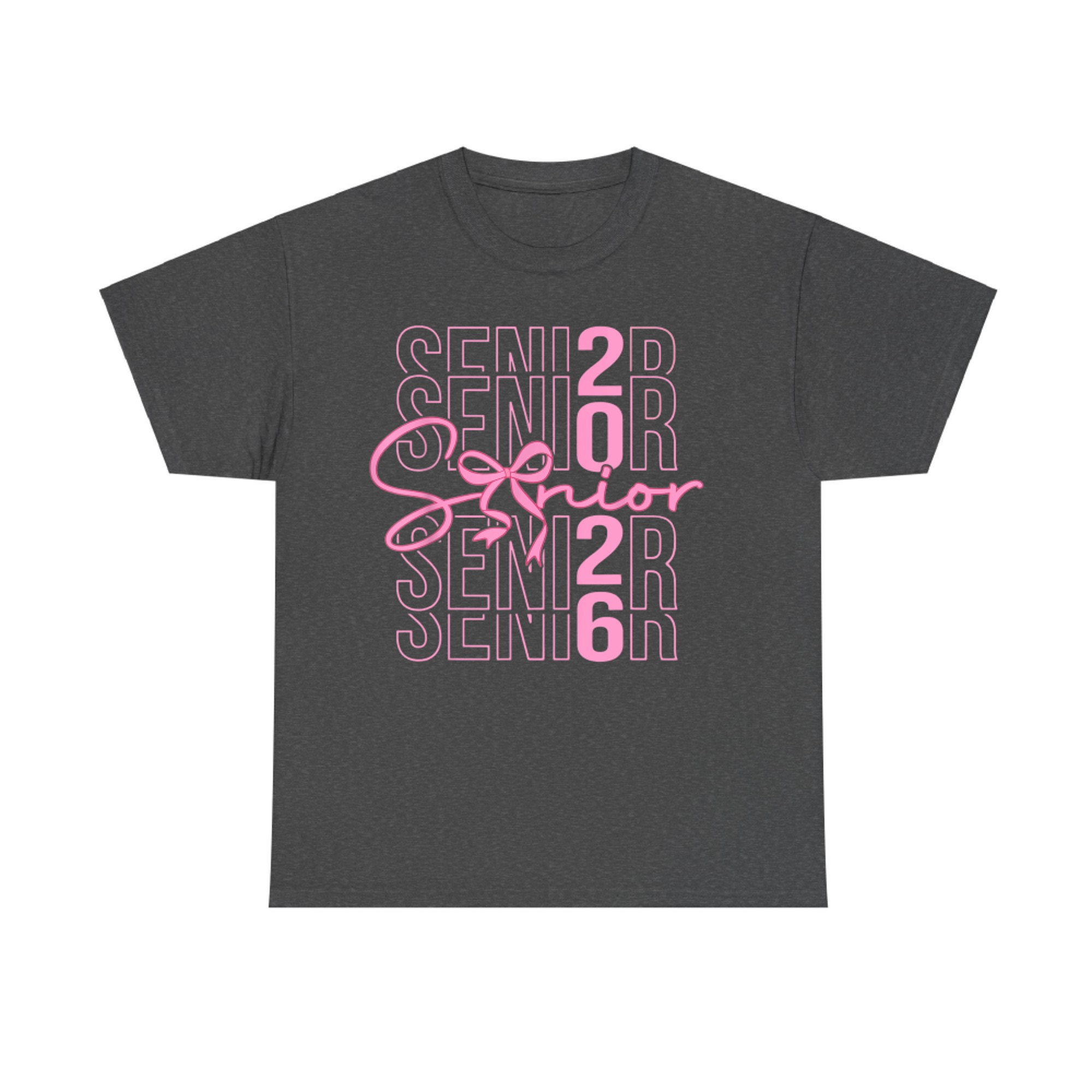 Senior Class Of Coquette Pink Bow Graduation T-Shirt