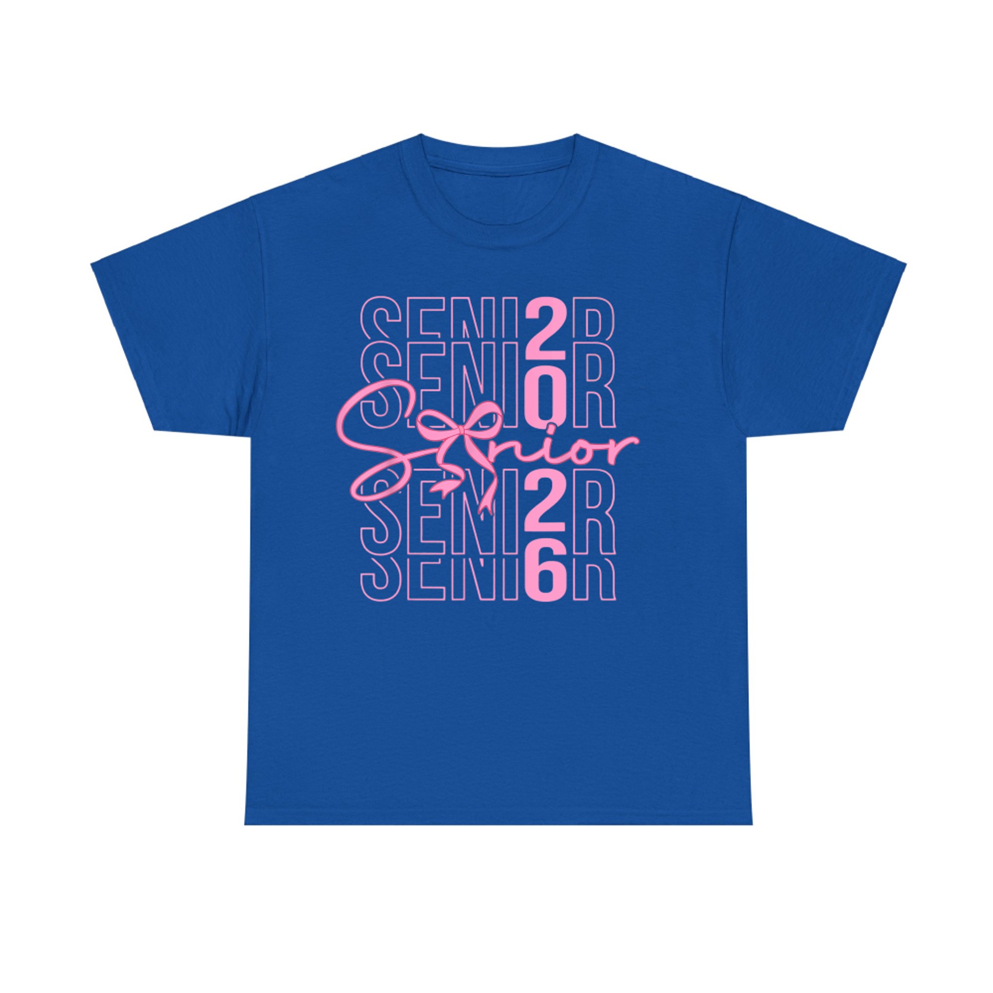 Senior Class Of Coquette Pink Bow Graduation T-Shirt