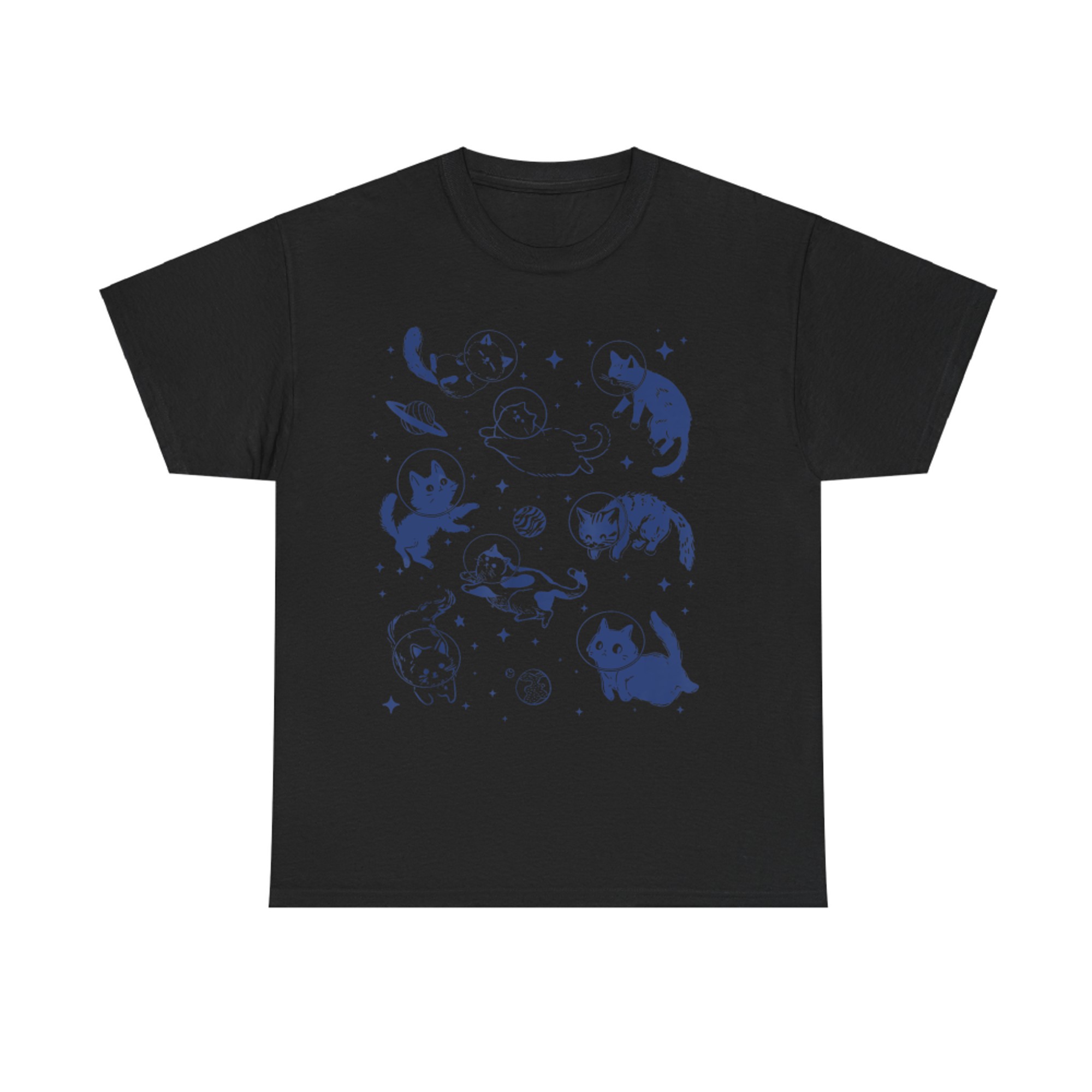 Space Cats Funny Astronaut Cat Lover T-Shirt