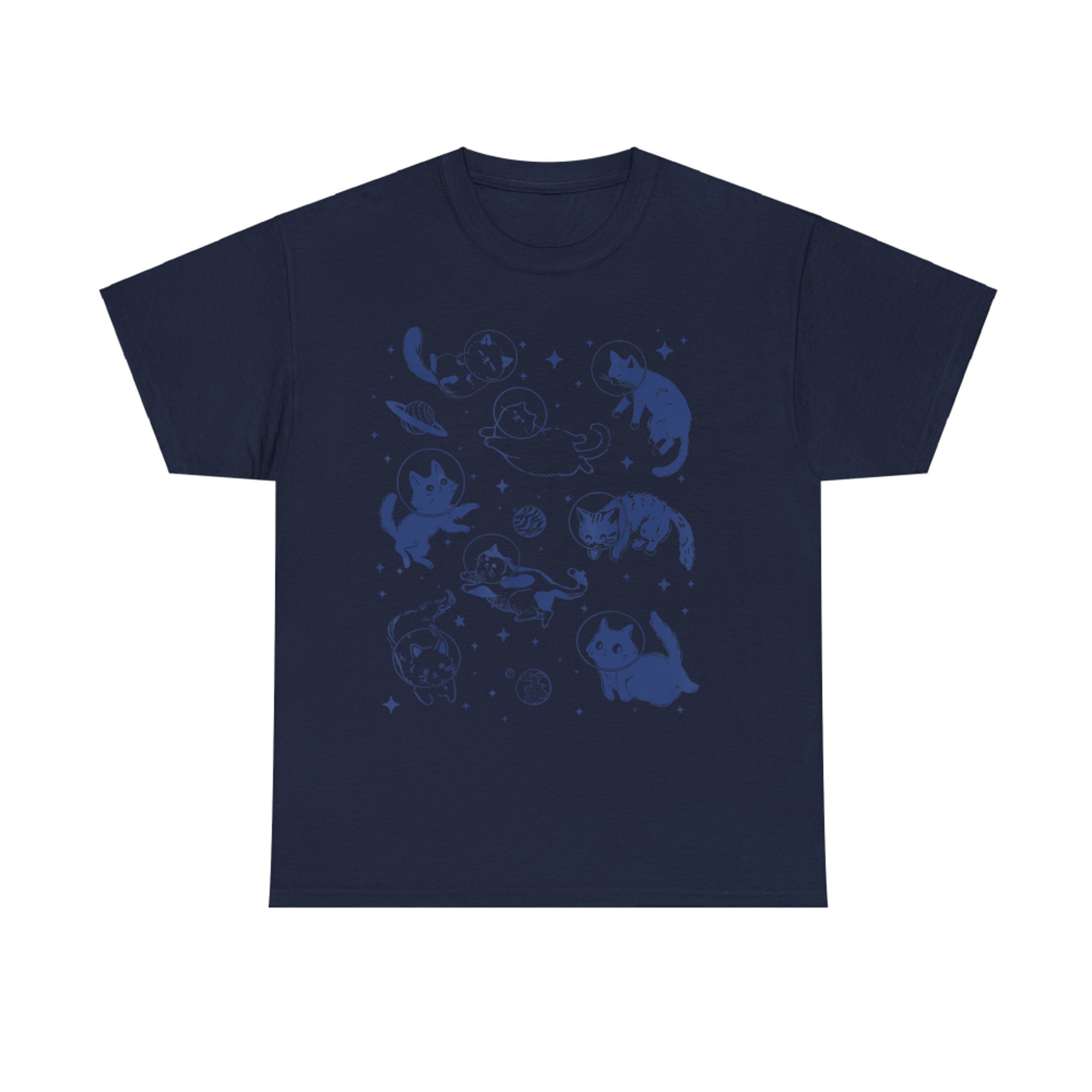 Space Cats Funny Astronaut Cat Lover T-Shirt