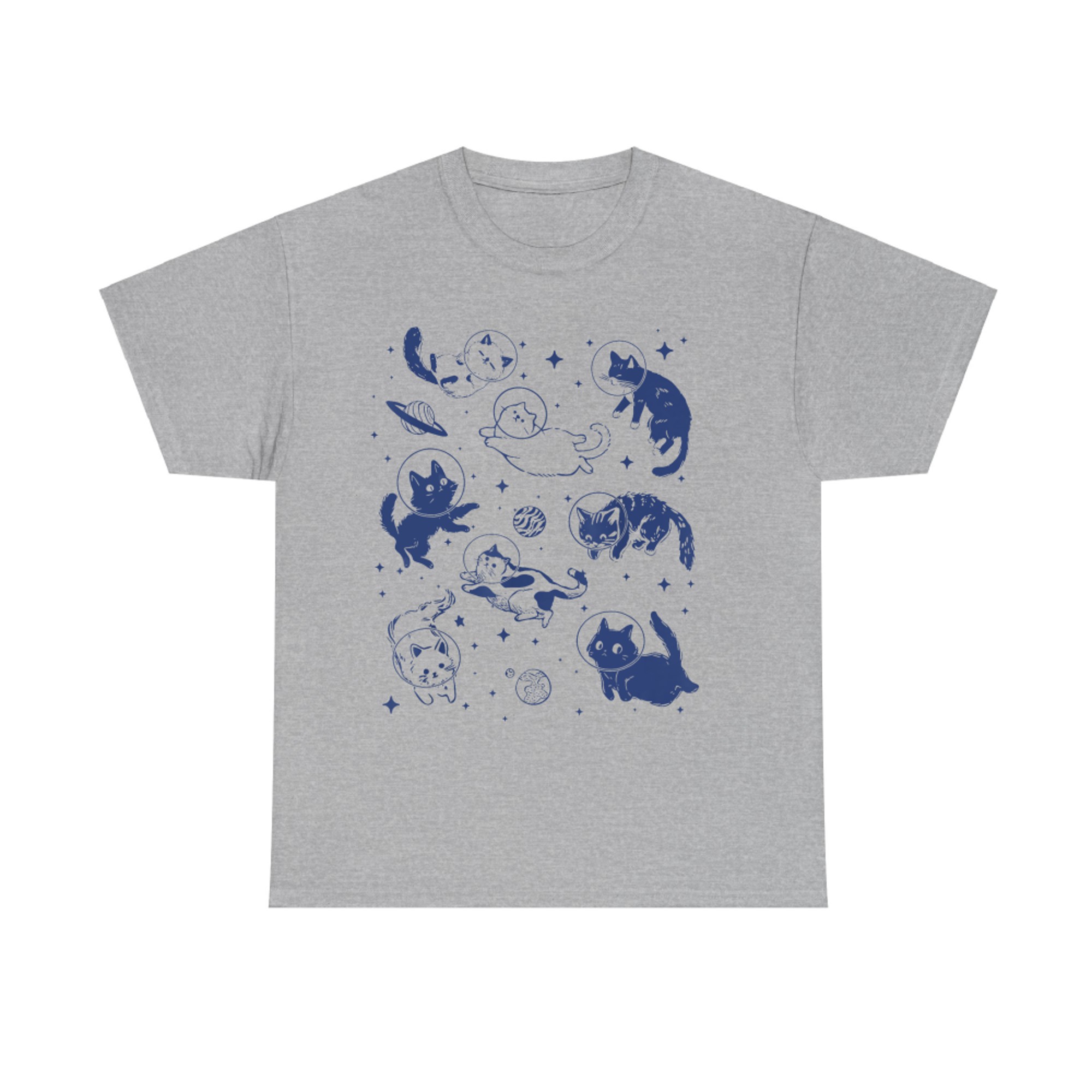 Space Cats Funny Astronaut Cat Lover T-Shirt