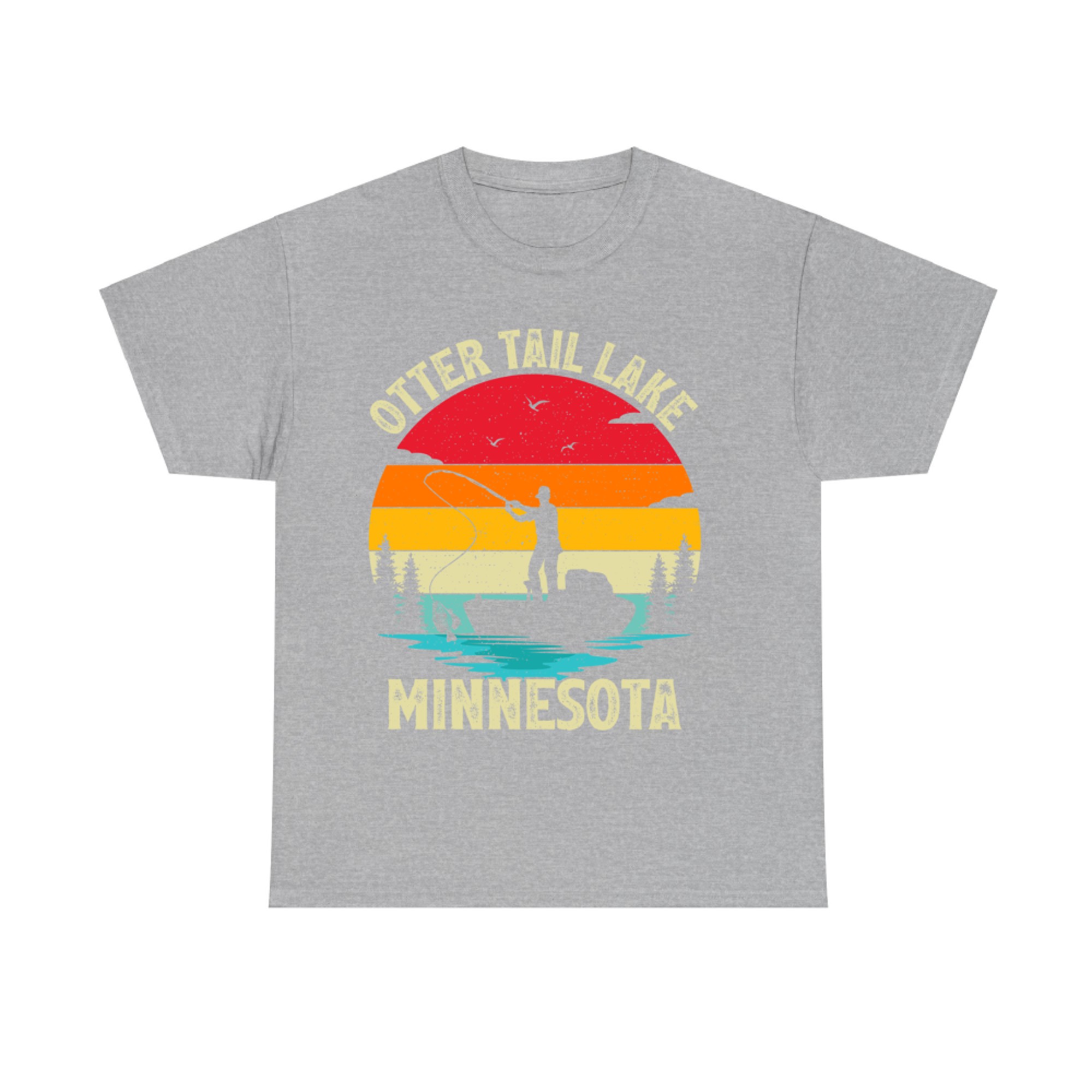 Summer Vacation Fishing Vintage Minnesota Otter Tail Lake T-Shirt