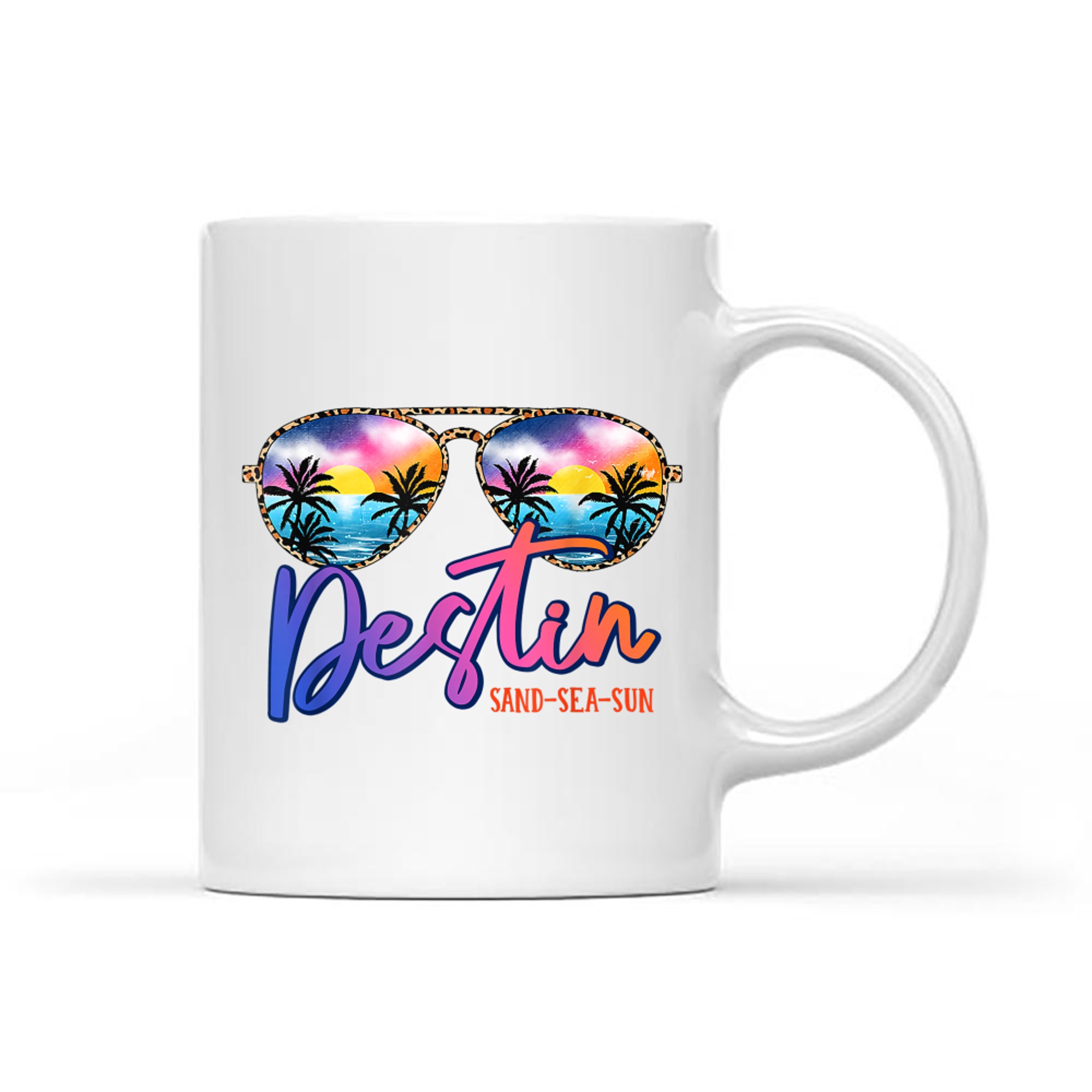 Sunglasses Destin Florida Beach Vacation Matching Family Mug