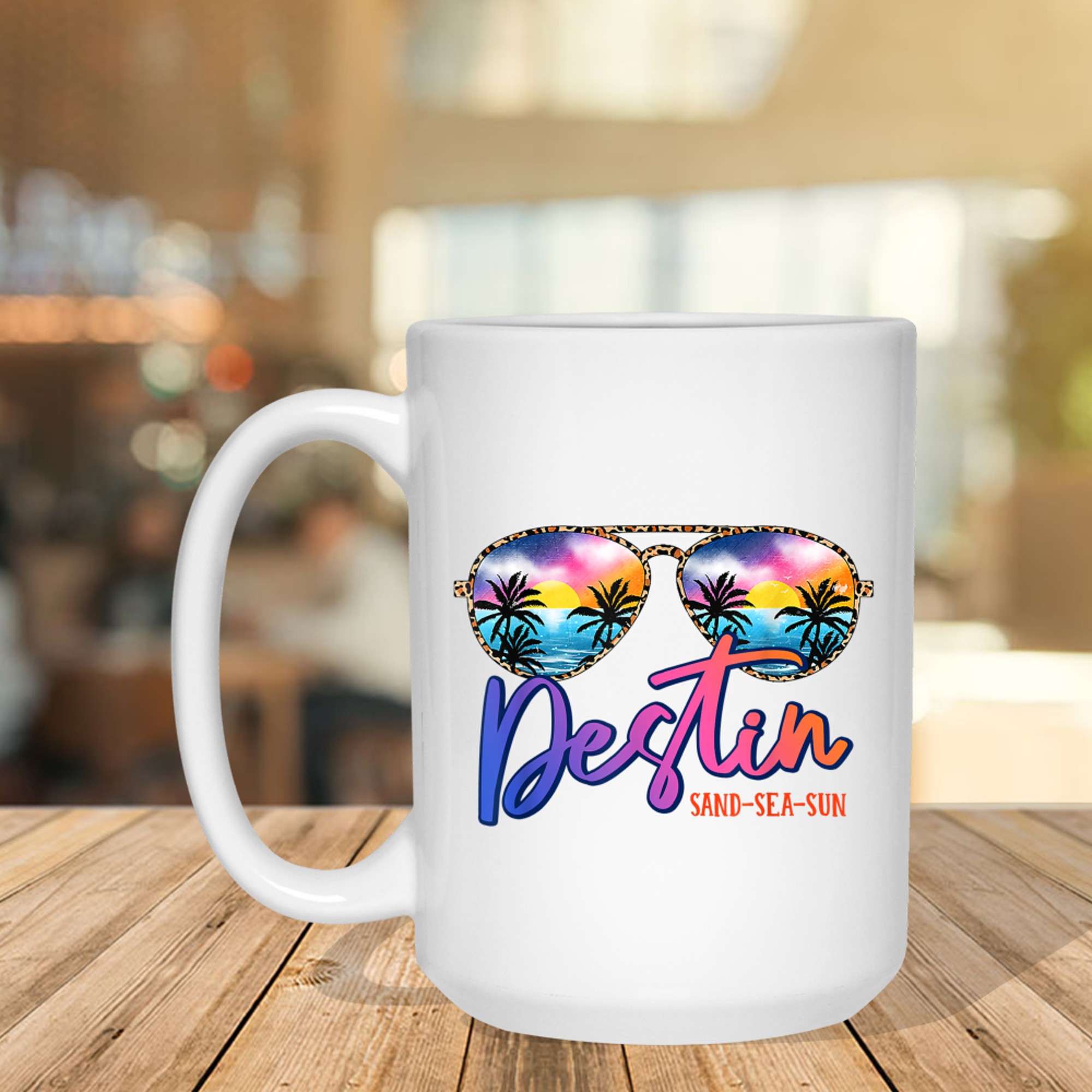 Sunglasses Destin Florida Beach Vacation Matching Family Mug