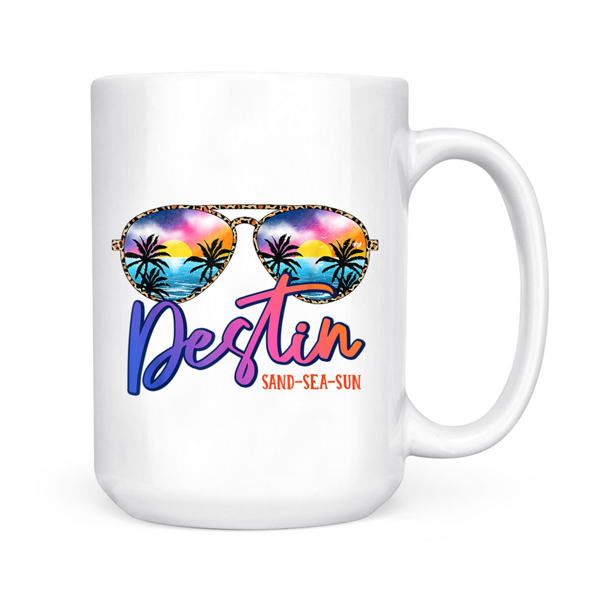 Sunglasses Destin Florida Beach Vacation Matching Family Mug