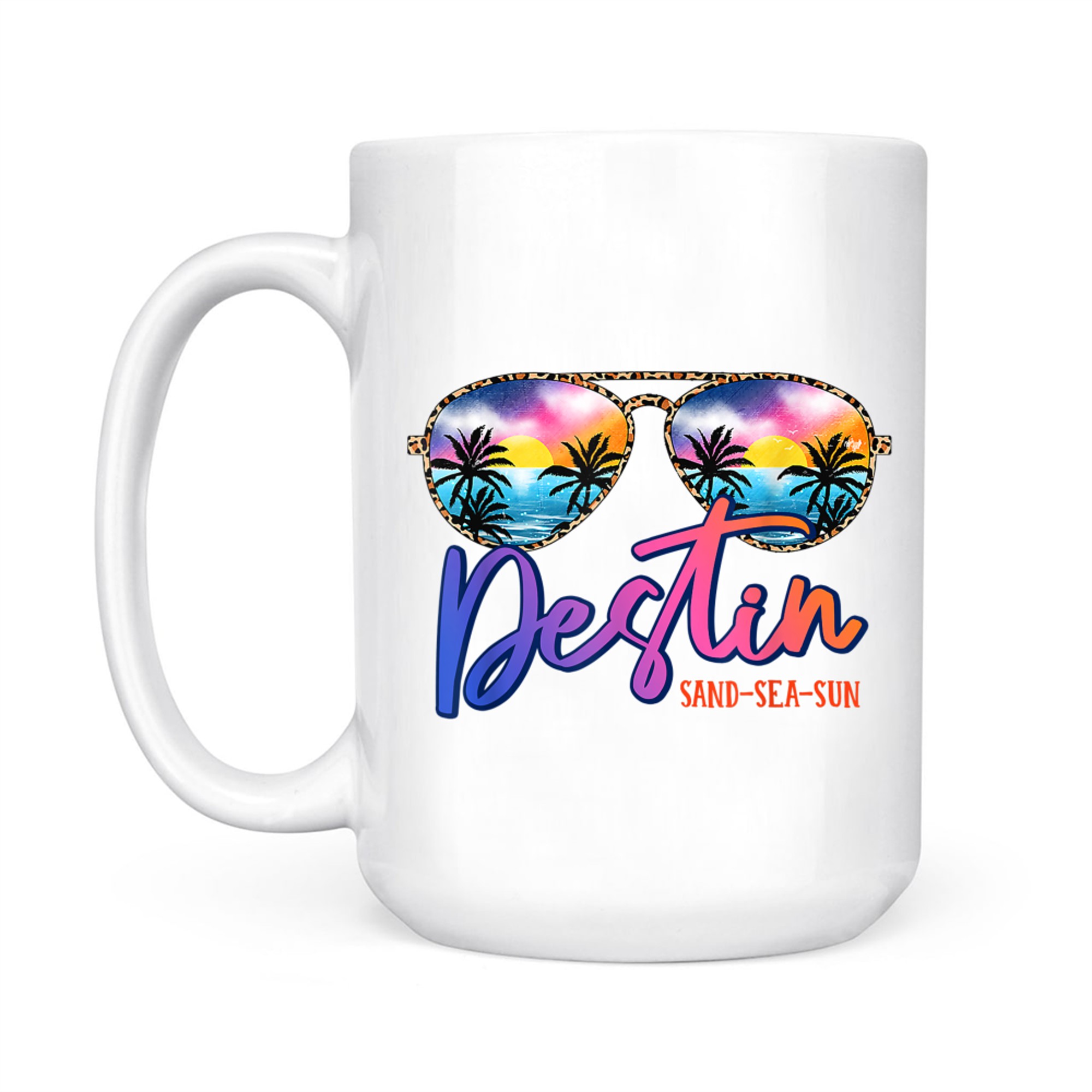Sunglasses Destin Florida Beach Vacation Matching Family Mug
