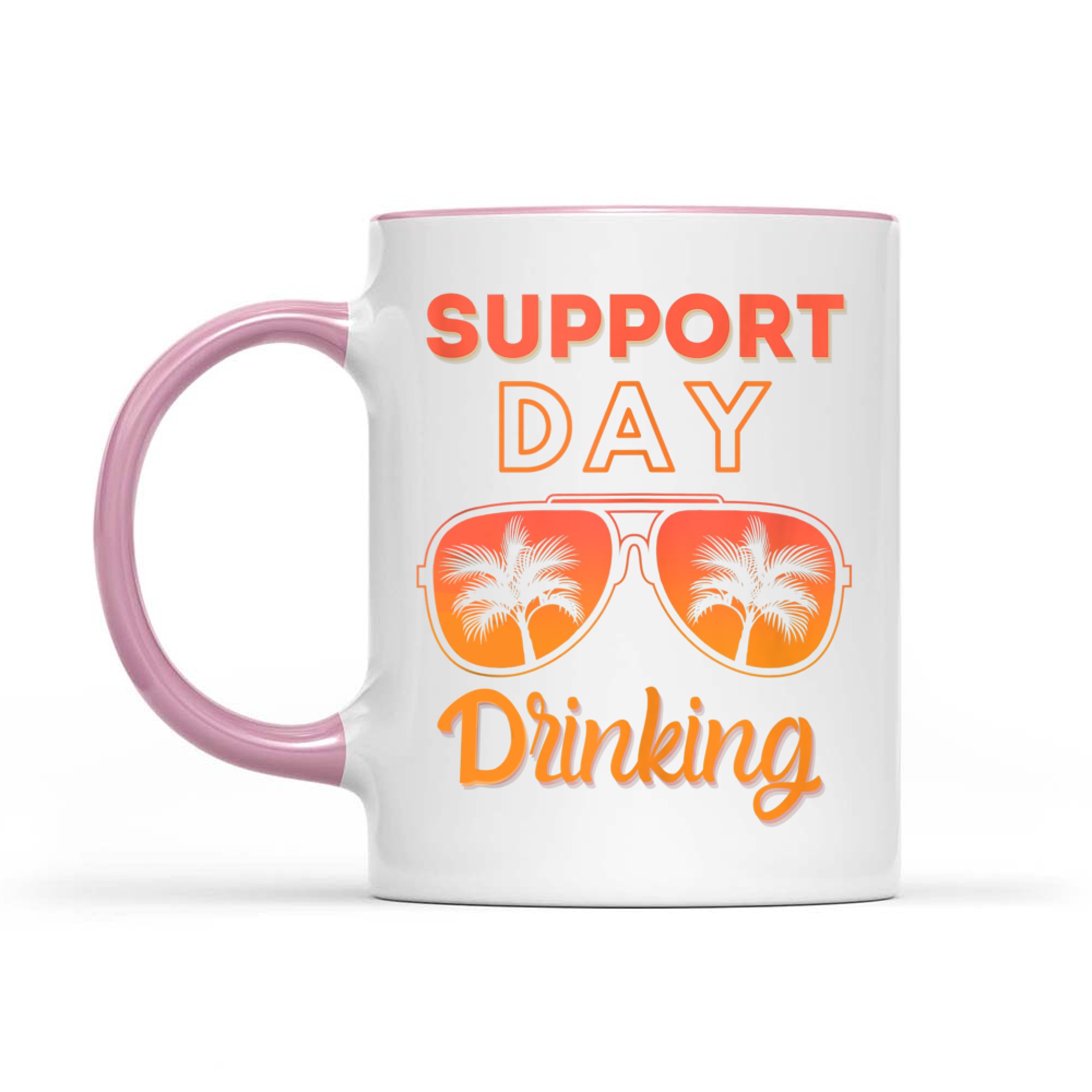 Support Day Drinking Funny Summer Beach Vacation Mug
