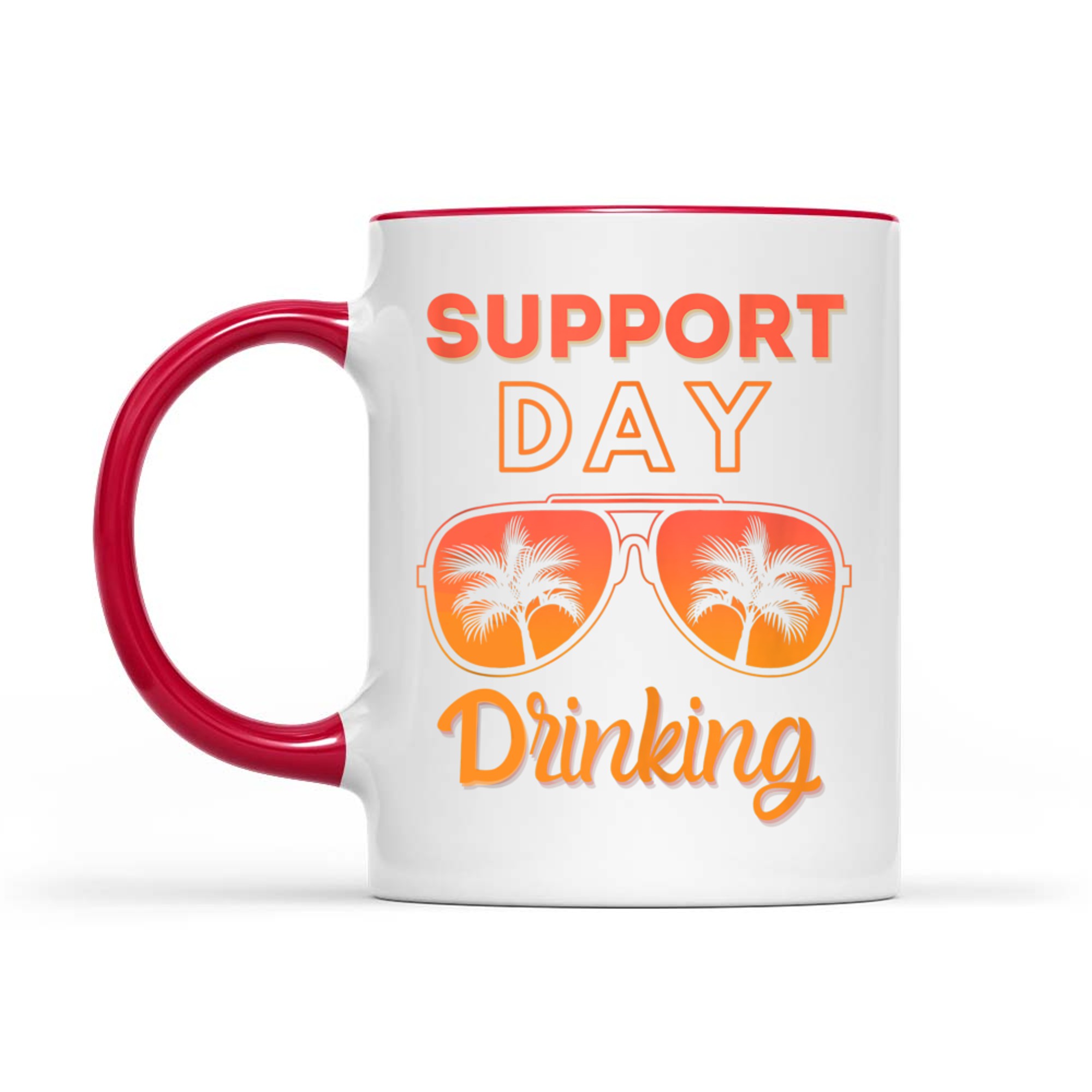 Support Day Drinking Funny Summer Beach Vacation Mug