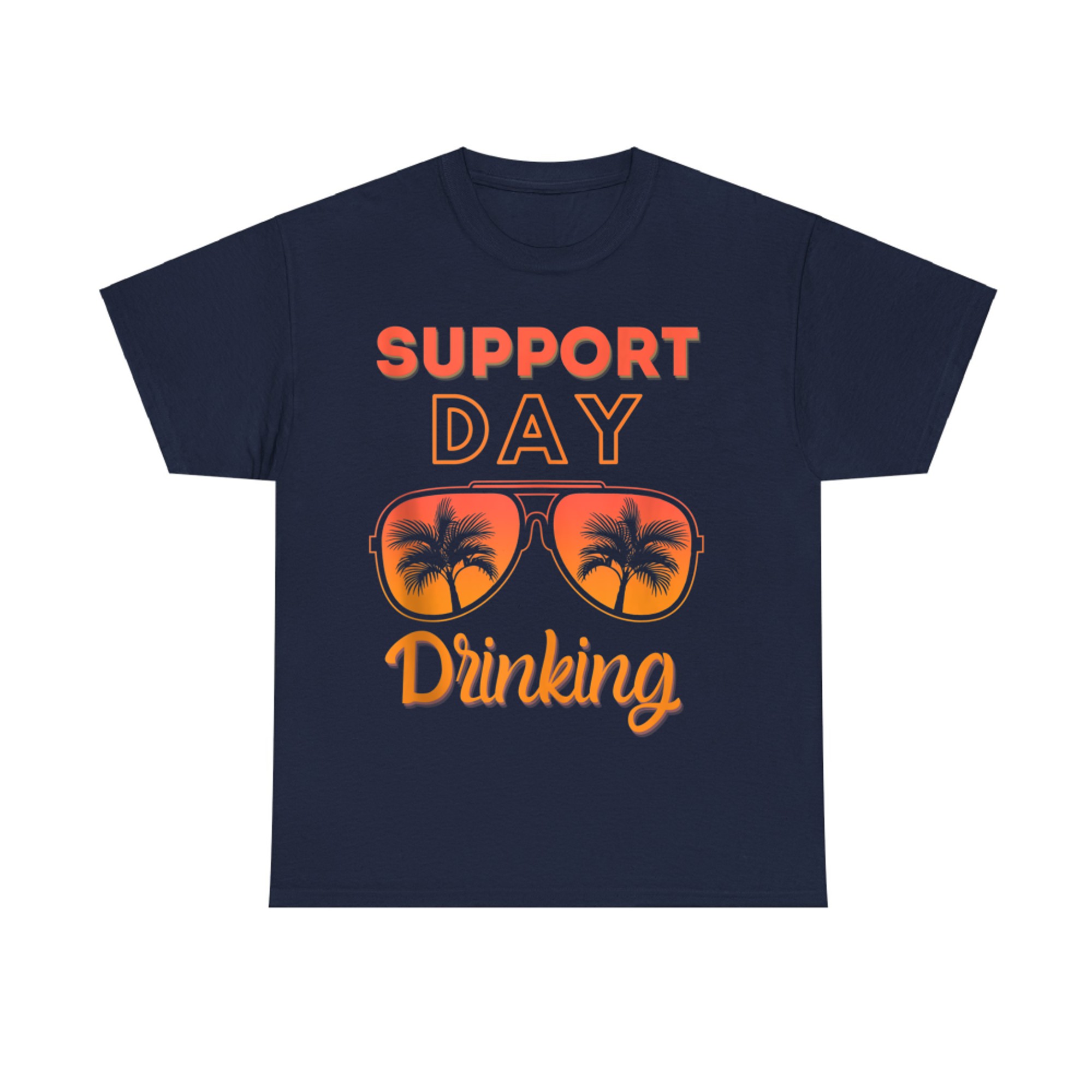Support Day Drinking Funny Summer Beach Vacation T-Shirt