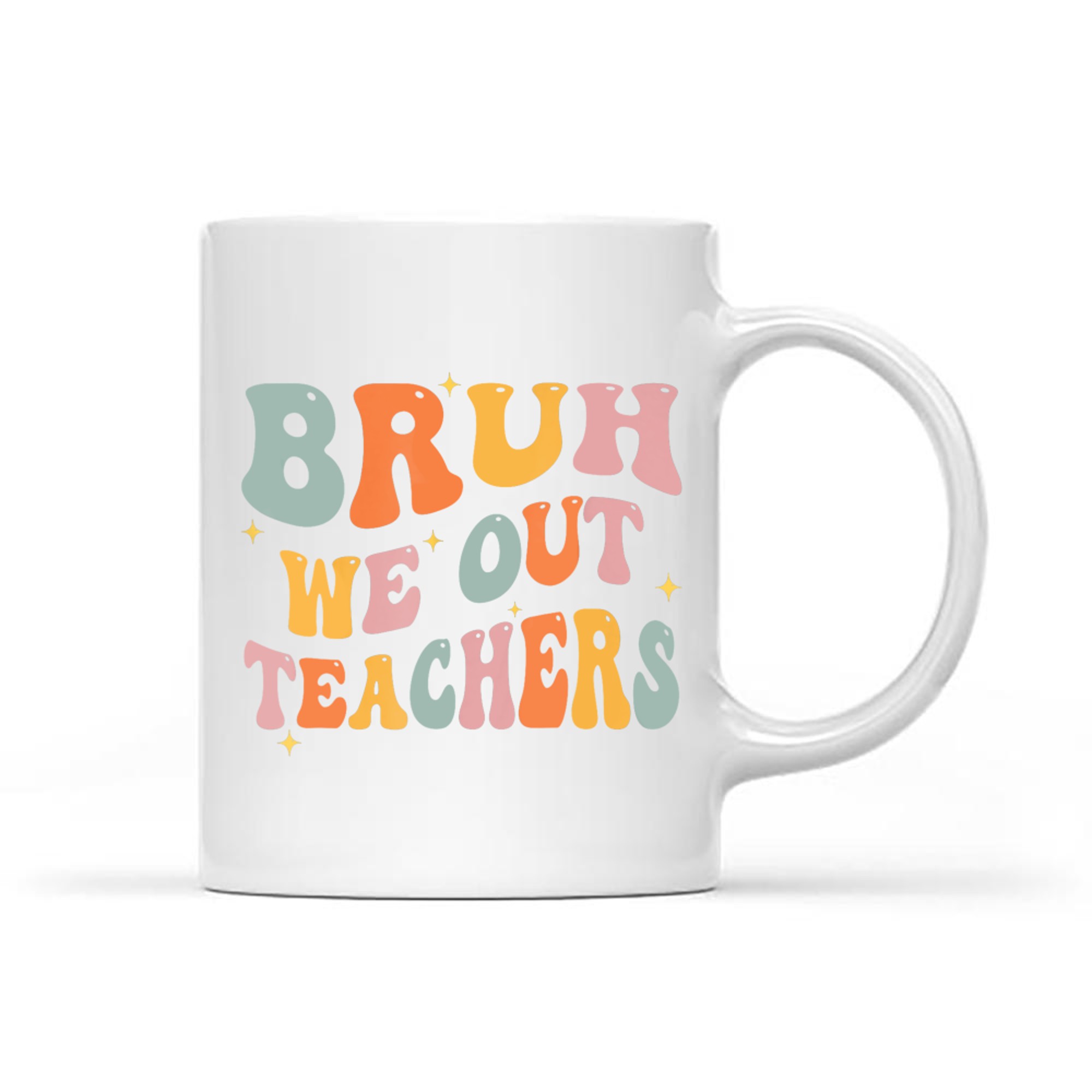 Teacher Summer Bruh We Out Teachers End Of School Year Retro Mug