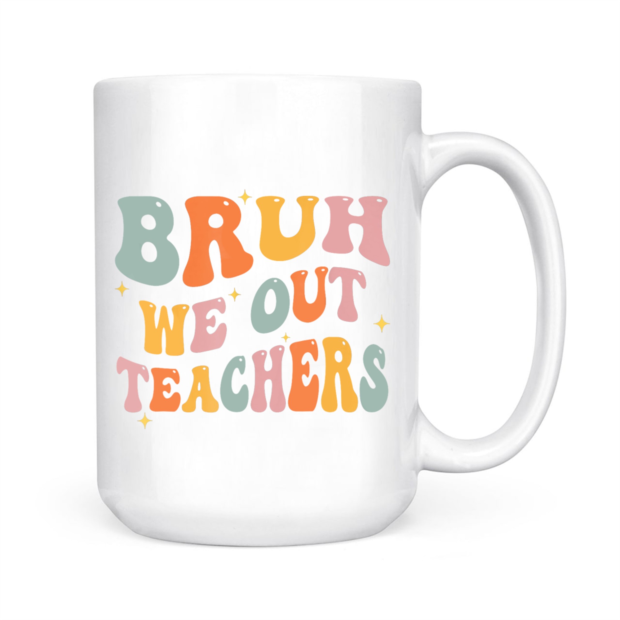 Teacher Summer Bruh We Out Teachers End Of School Year Retro Mug