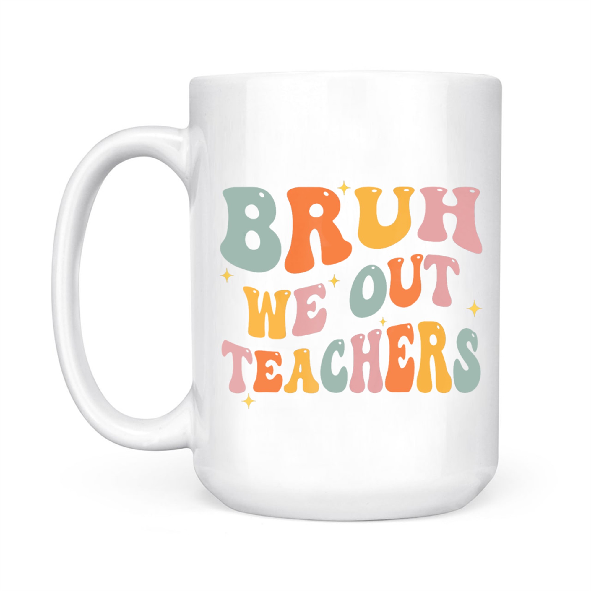 Teacher Summer Bruh We Out Teachers End Of School Year Retro Mug