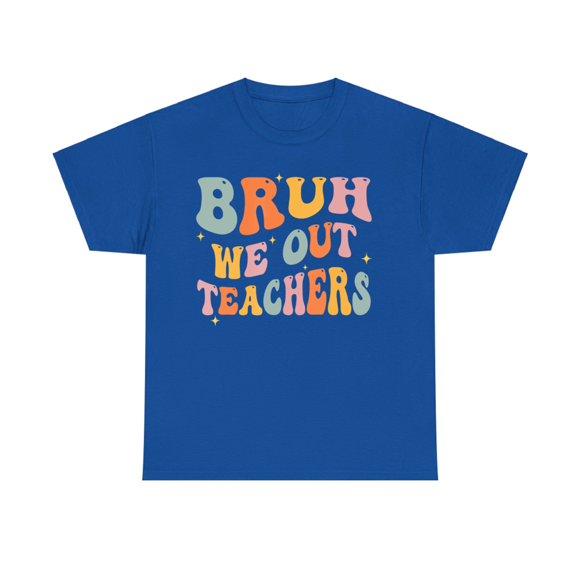 Teacher Summer Bruh We Out Teachers End Of School Year Retro T-Shirt