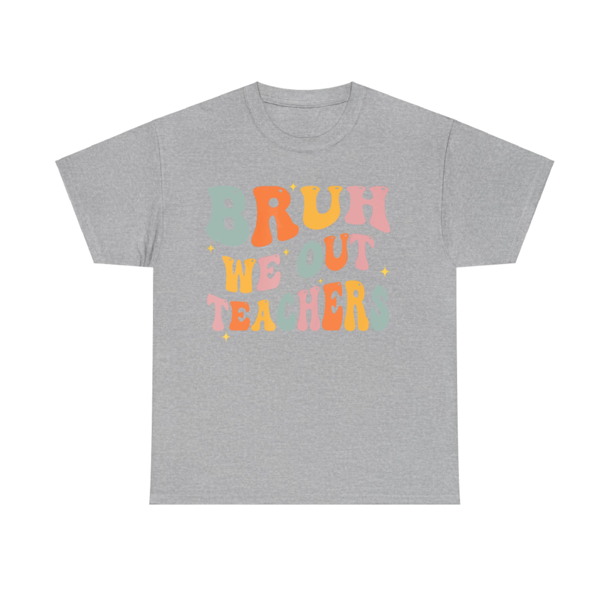 Teacher Summer Bruh We Out Teachers End Of School Year Retro T-Shirt