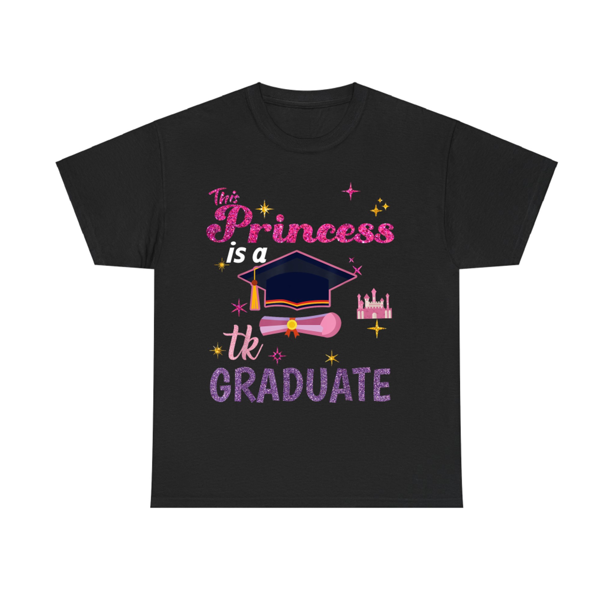 This Princess Is a TK Graduate Pink Girl Graduation T-Shirt