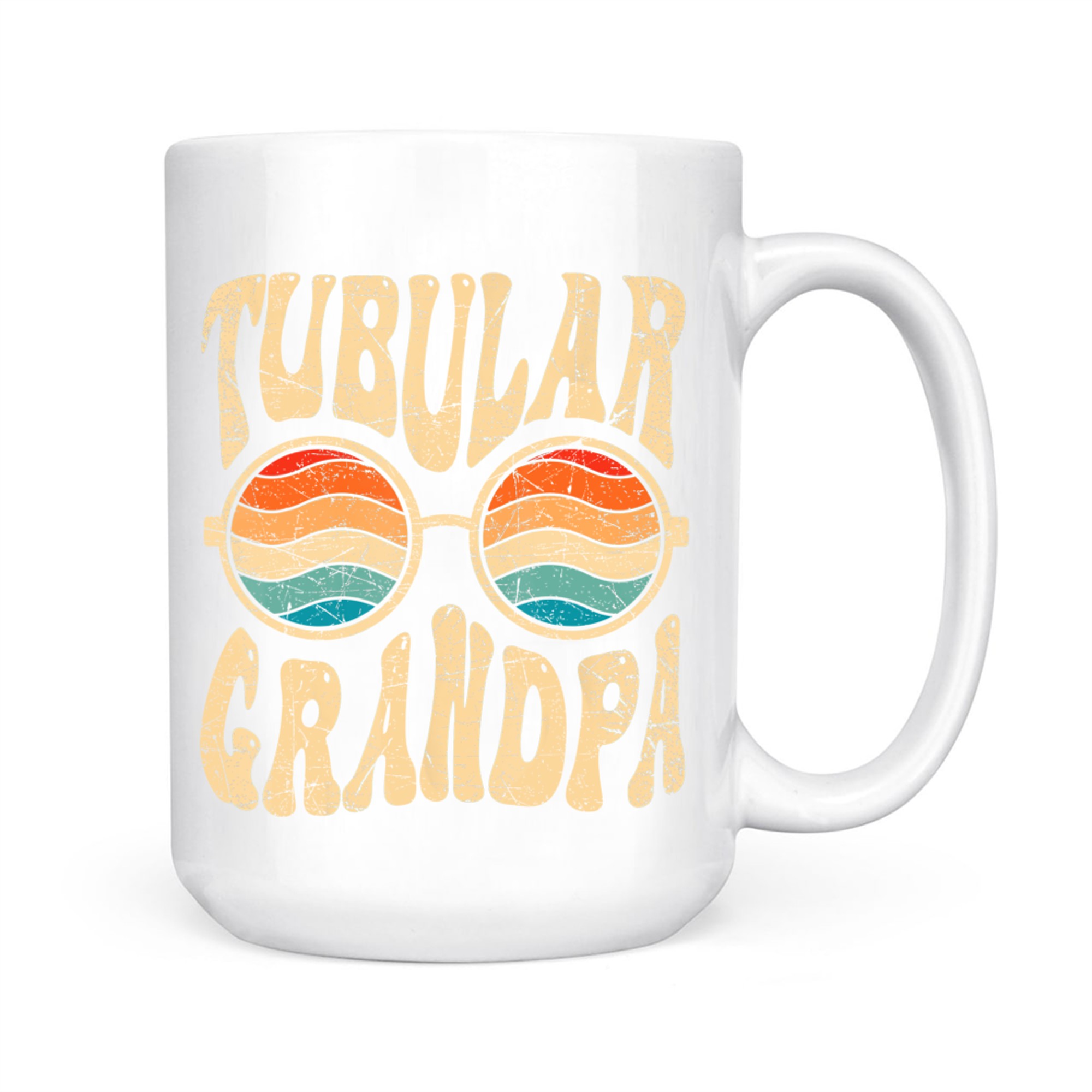 Tubular Grandpa 80s Aesthetic Nostalgia 1980's Retro Grandpa Mug