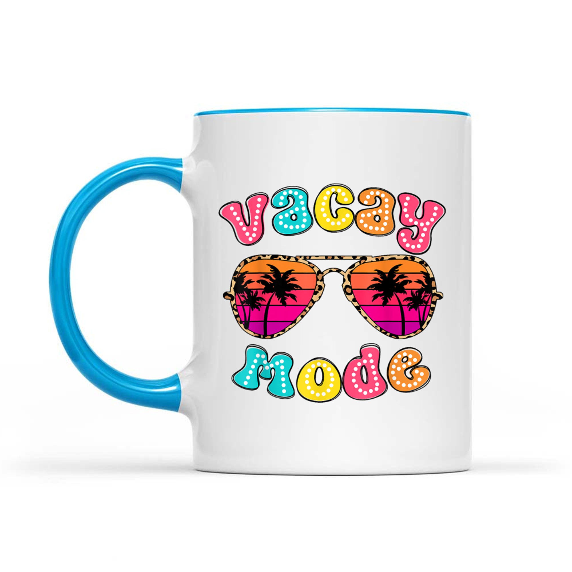 Vacay Mode Summer Vibes Sunglasses Retro Cute Mug