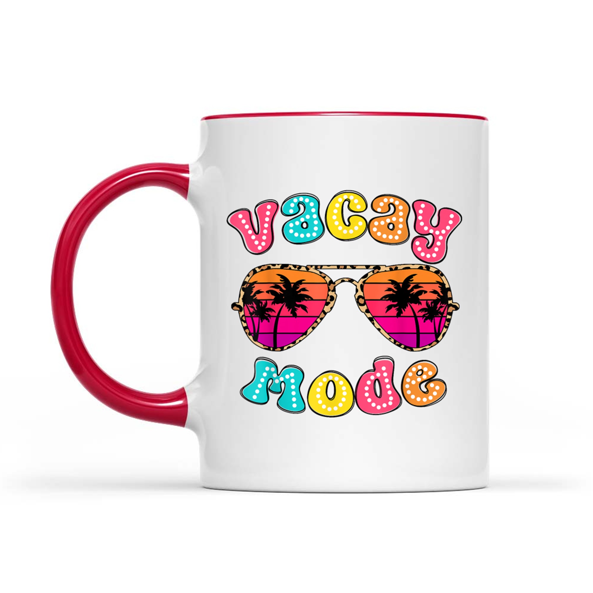 Vacay Mode Summer Vibes Sunglasses Retro Cute Mug