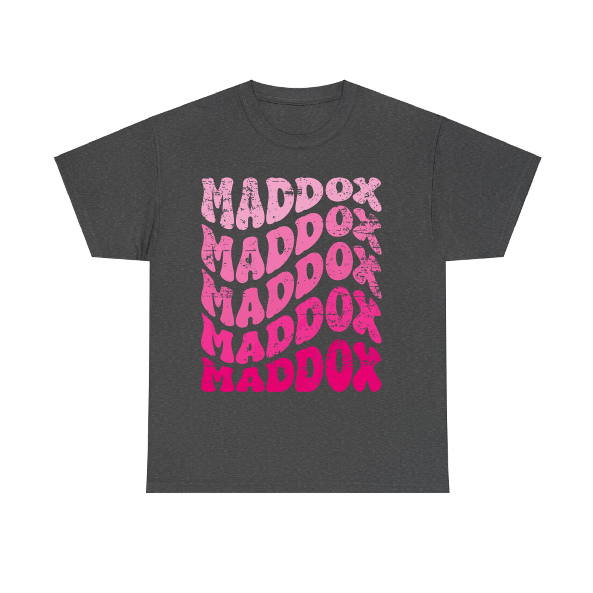 Vintage Bubble Letter Maddox 70s Style Custom Name T-Shirt