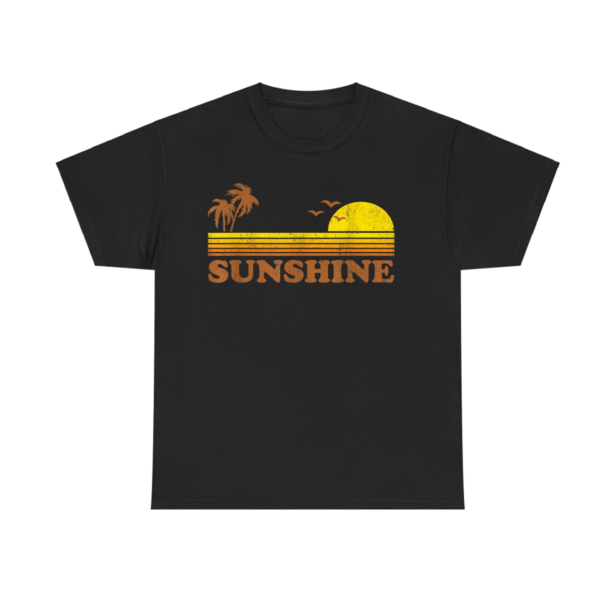 Vintage Sunshine Beach Retro Sunset 70s Summer Vacation T-Shirt