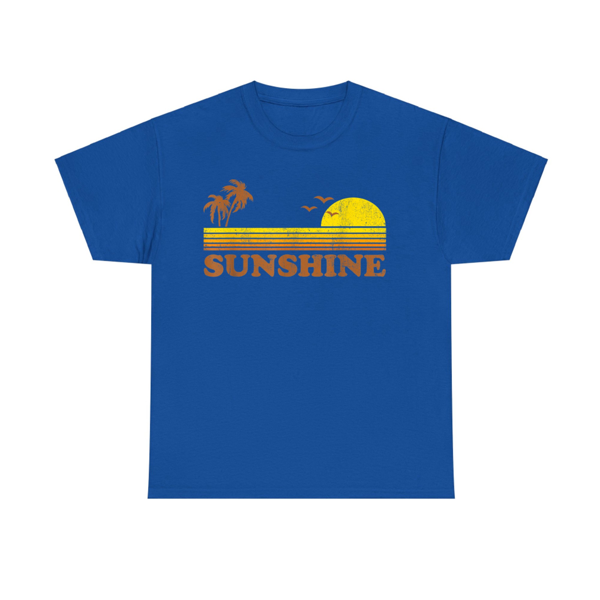 Vintage Sunshine Beach Retro Sunset 70s Summer Vacation T-Shirt