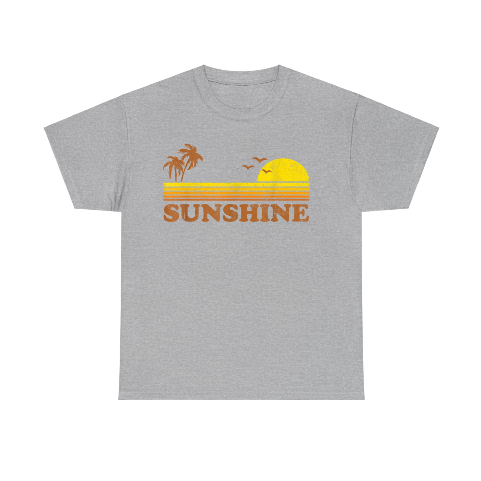 Vintage Sunshine Beach Retro Sunset 70s Summer Vacation T-Shirt
