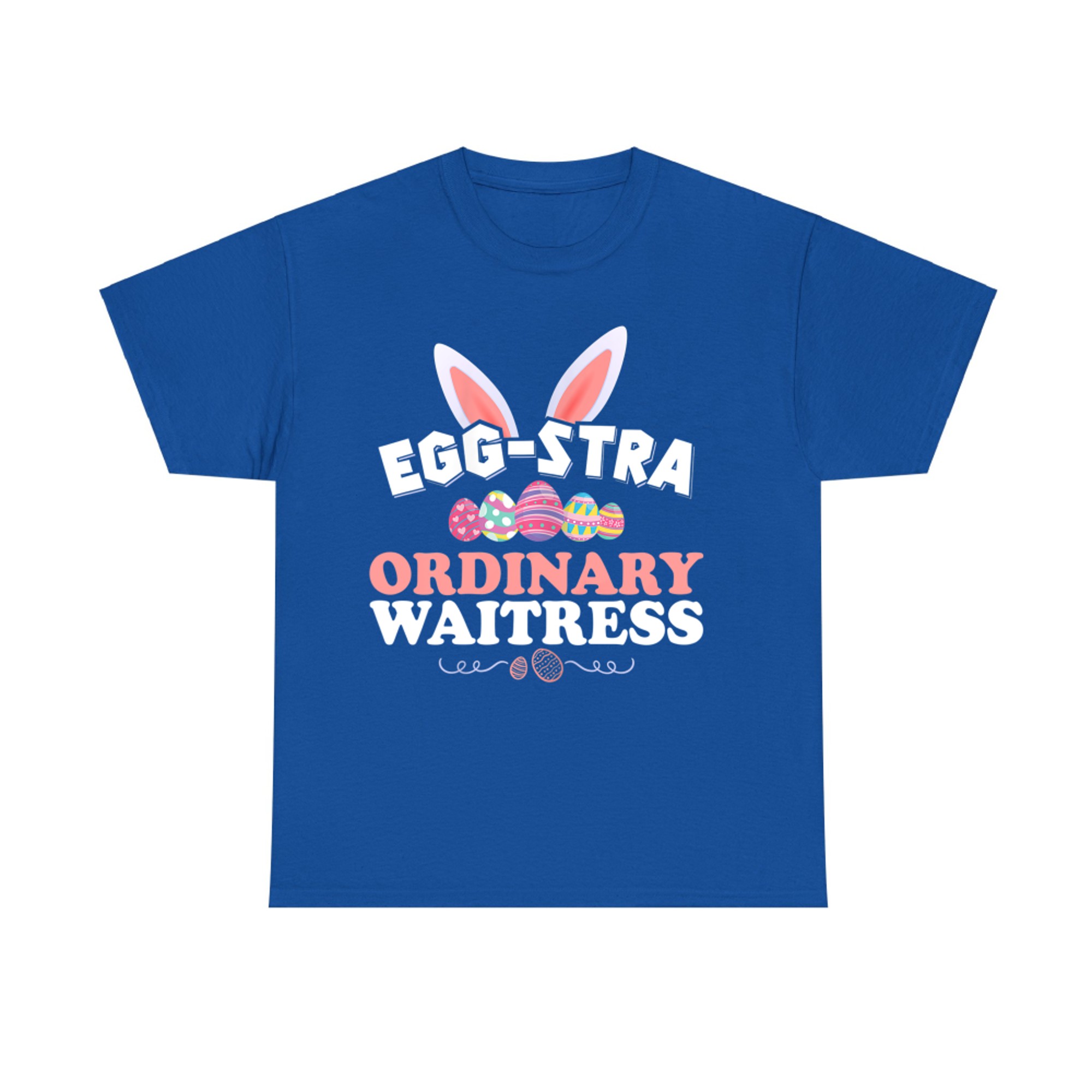 Womens Funny Waitress Easter Eggstra Ordinary Waitress Cute T-Shirt