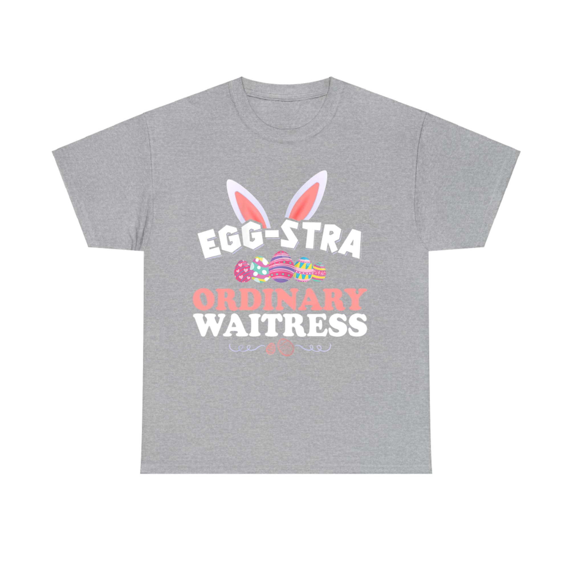 Womens Funny Waitress Easter Eggstra Ordinary Waitress Cute T-Shirt